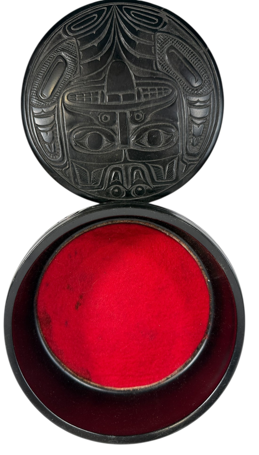 Pearlite Canada Tiki Carved Trinket Box – Handcrafted Vintage