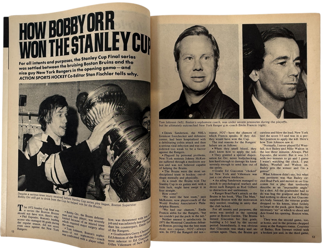 1972 Action Sports Hockey – Bobby Orr & Brad Park Issue