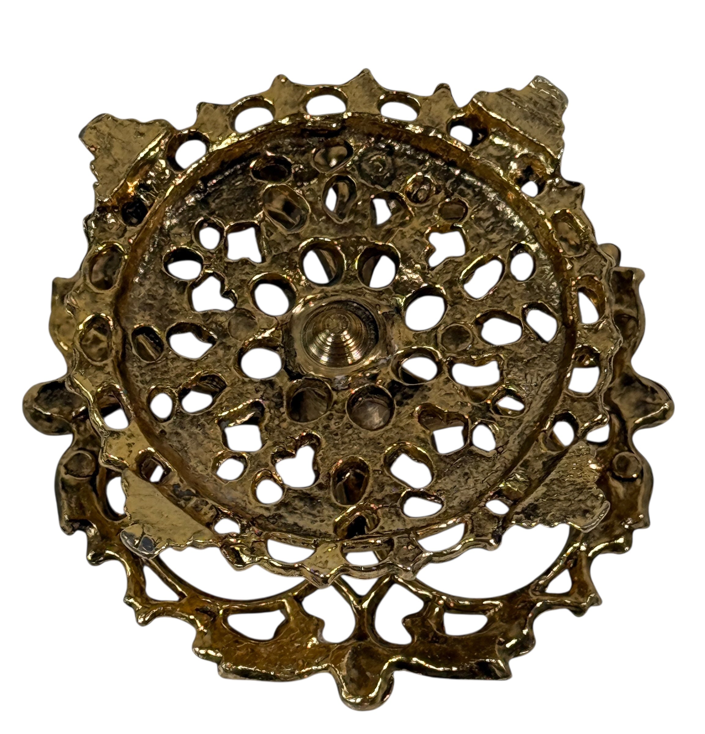 Porte-rouge à lèvres vintage Melba Rose – Support de coiffeuse plaqué or