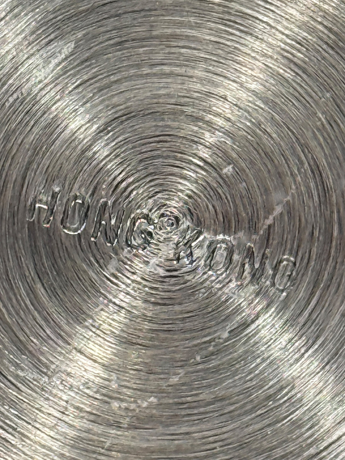 Chope à bière vintage en étain – Chope à couvercle et doublure en céramique, Hong Kong