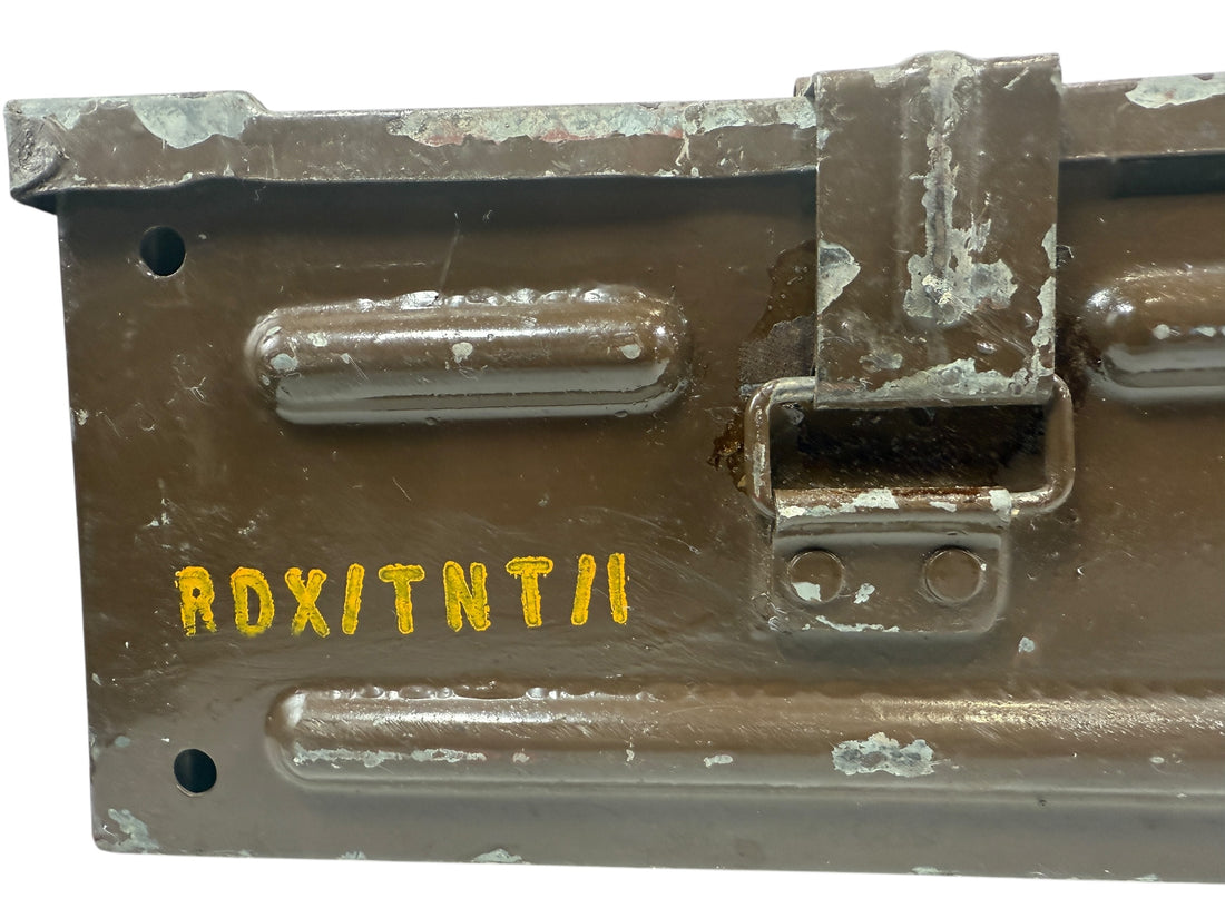 Vintage British Military Ammo Box – 105mm L31A3 Shell Case – 1970s