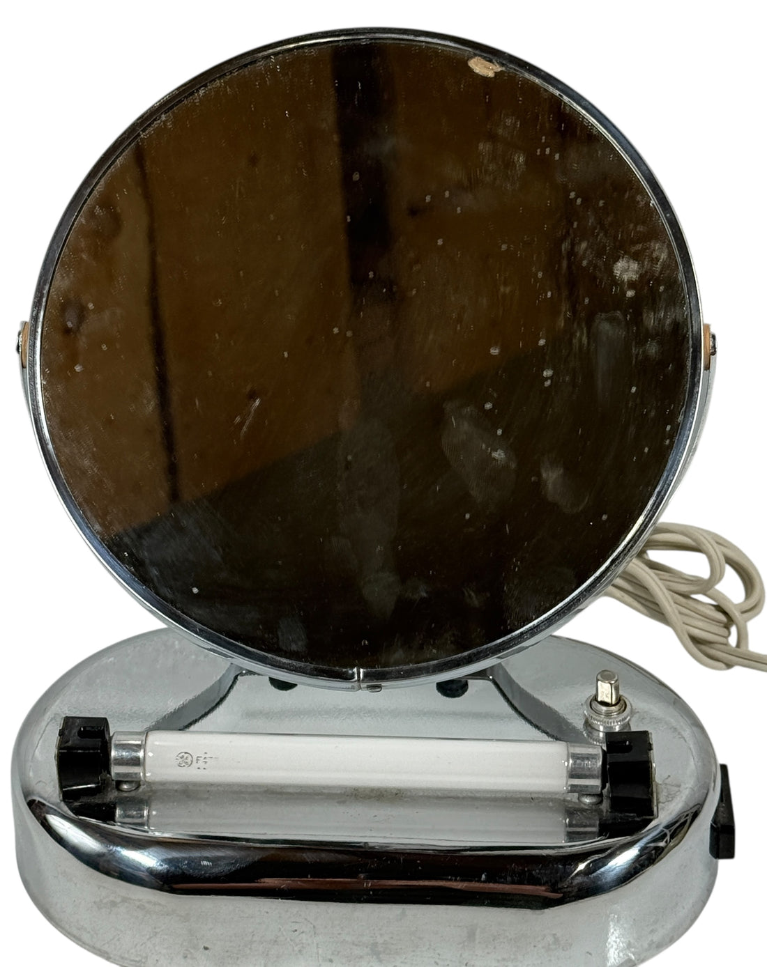 Vintage Beck Electric MFG Co. Ltd. Lighted Makeup Mirror – Chrome Vanity Lamp, AS-IS-