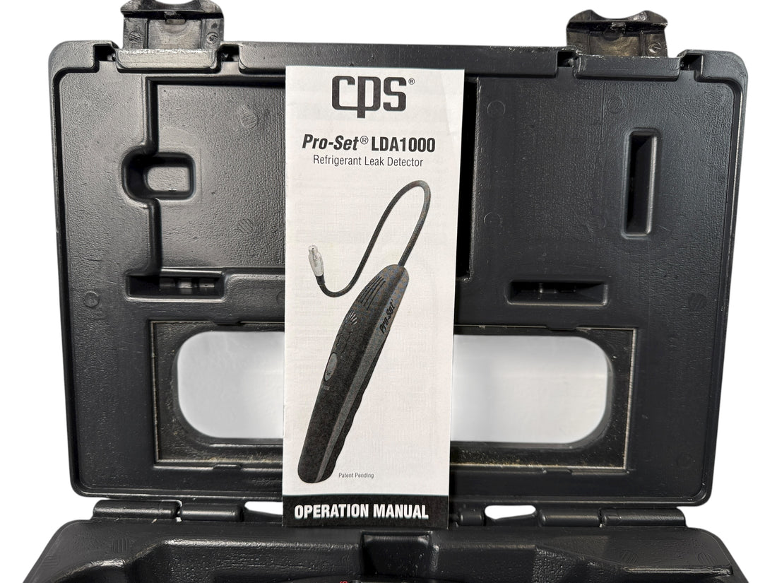 CPS Pro-Set LDA1000H Refrigerant Leak Detector – Complete Kit with Case & Manual