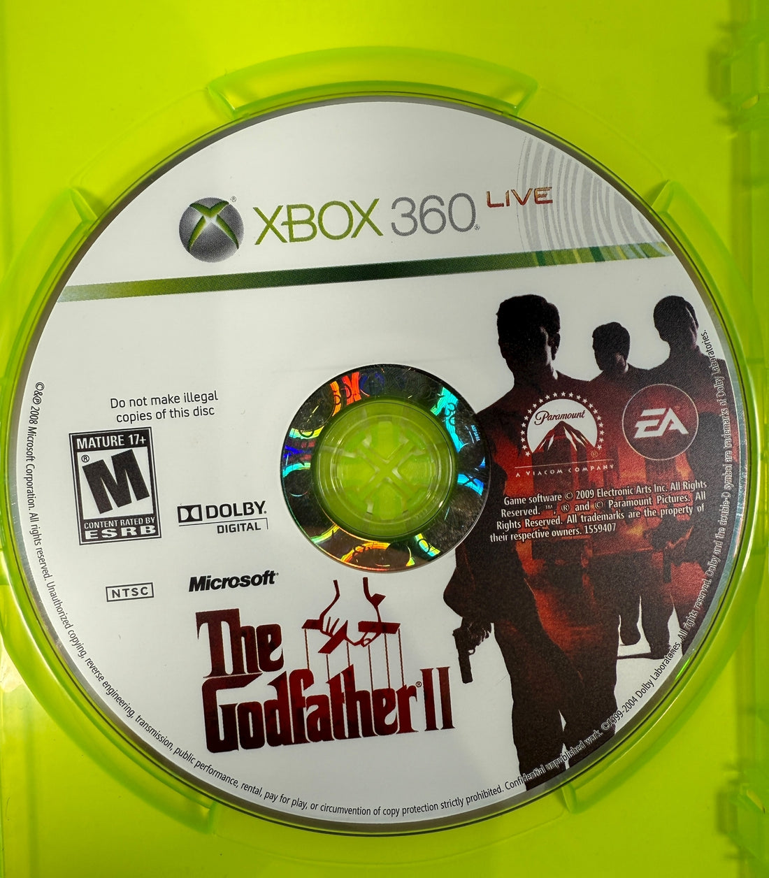 The Godfather II , Xbox 360 - CIB Complete VG Condition