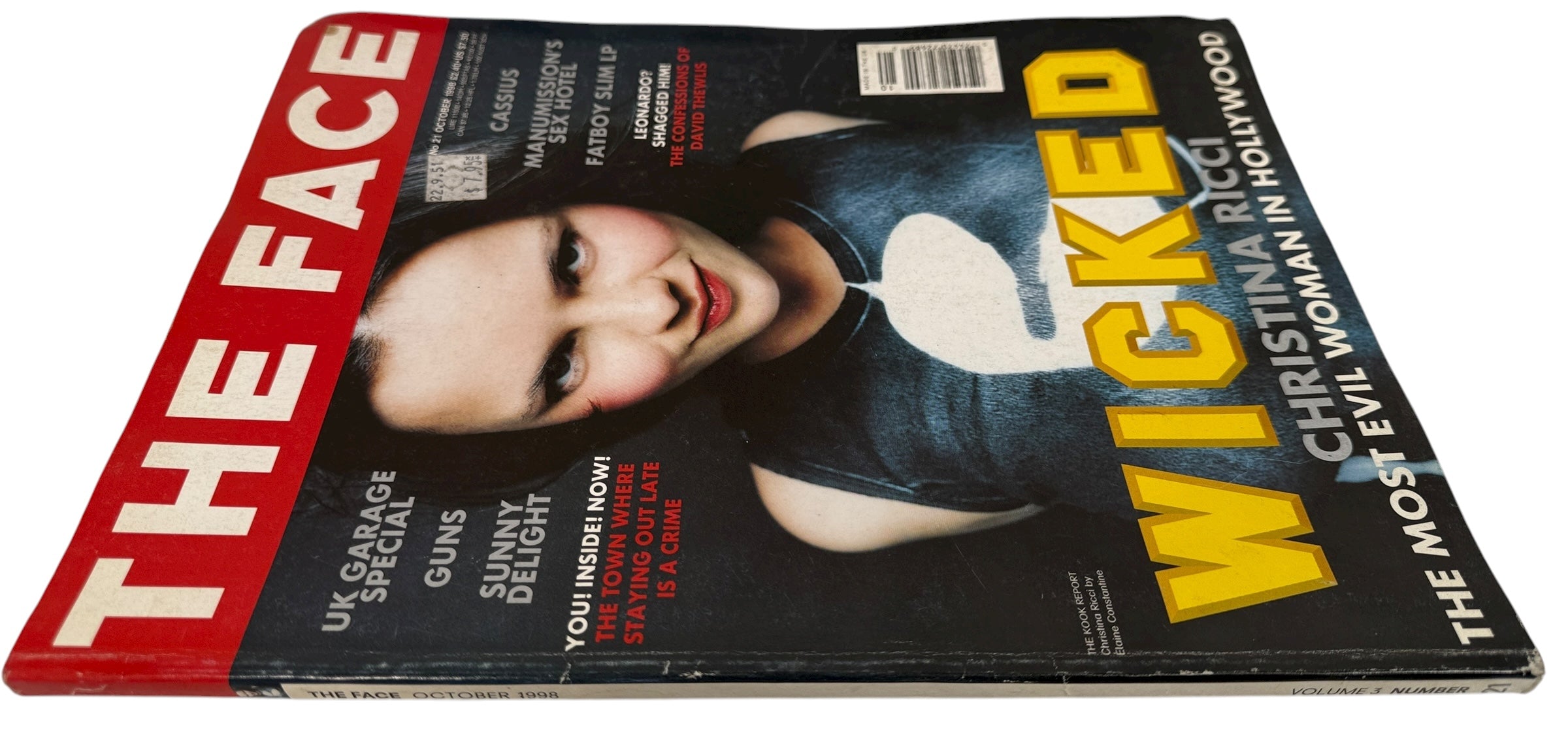The Face Magazine October 1998,– Christina Ricci Wicked Cover, Vol