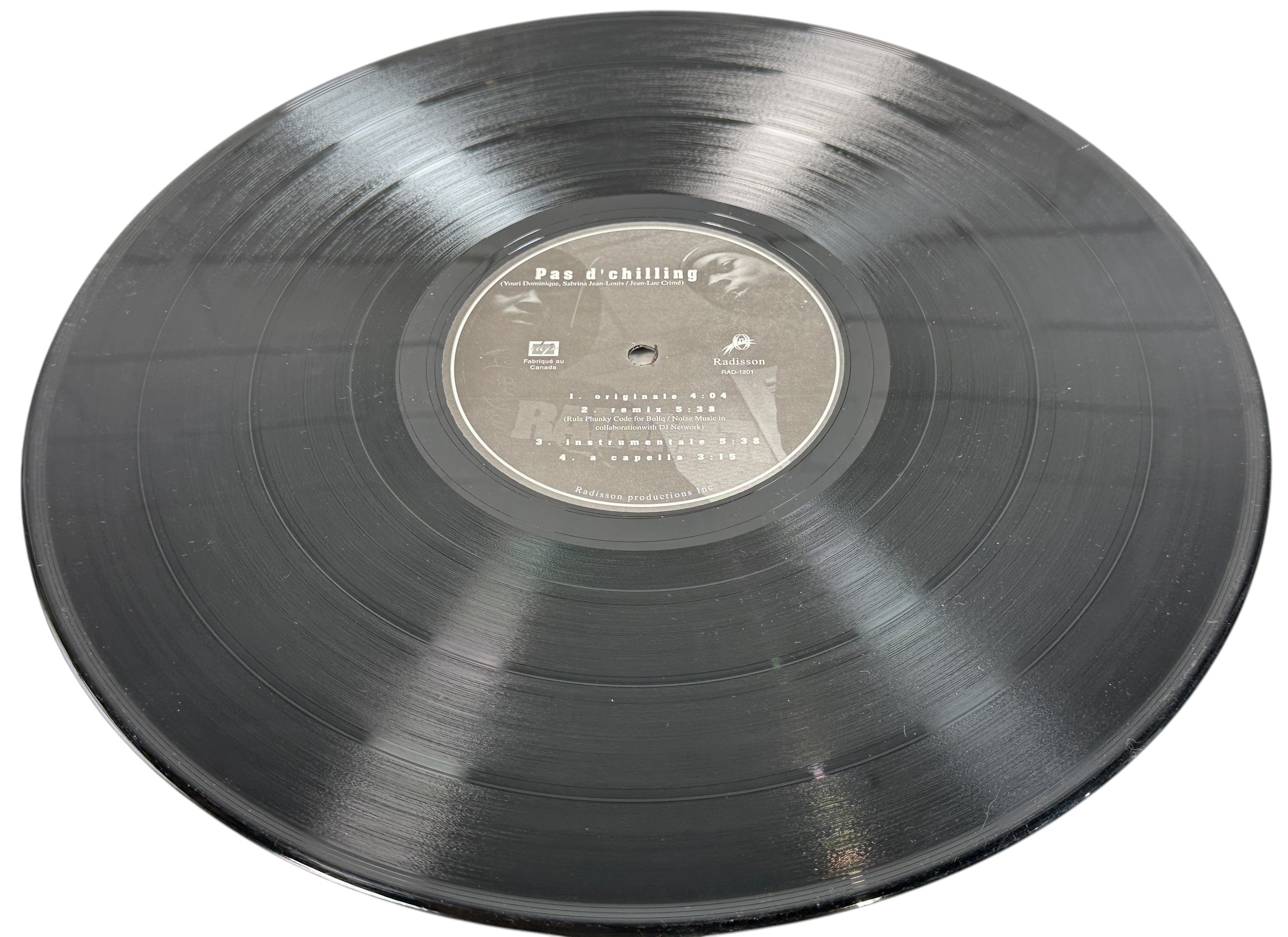 Radisson Pas d’chilling Move On 12” Canadian Hip Hop Single