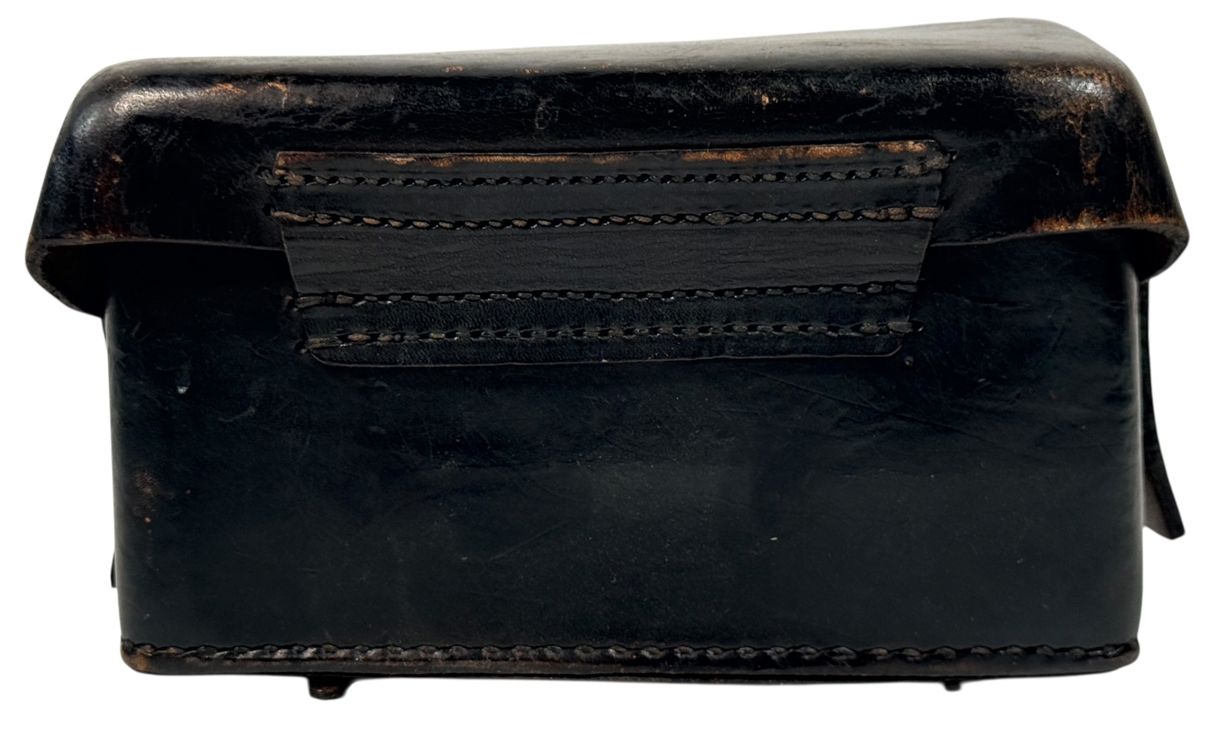 WWII German Leather Medical Pouch with Printed Contents Label