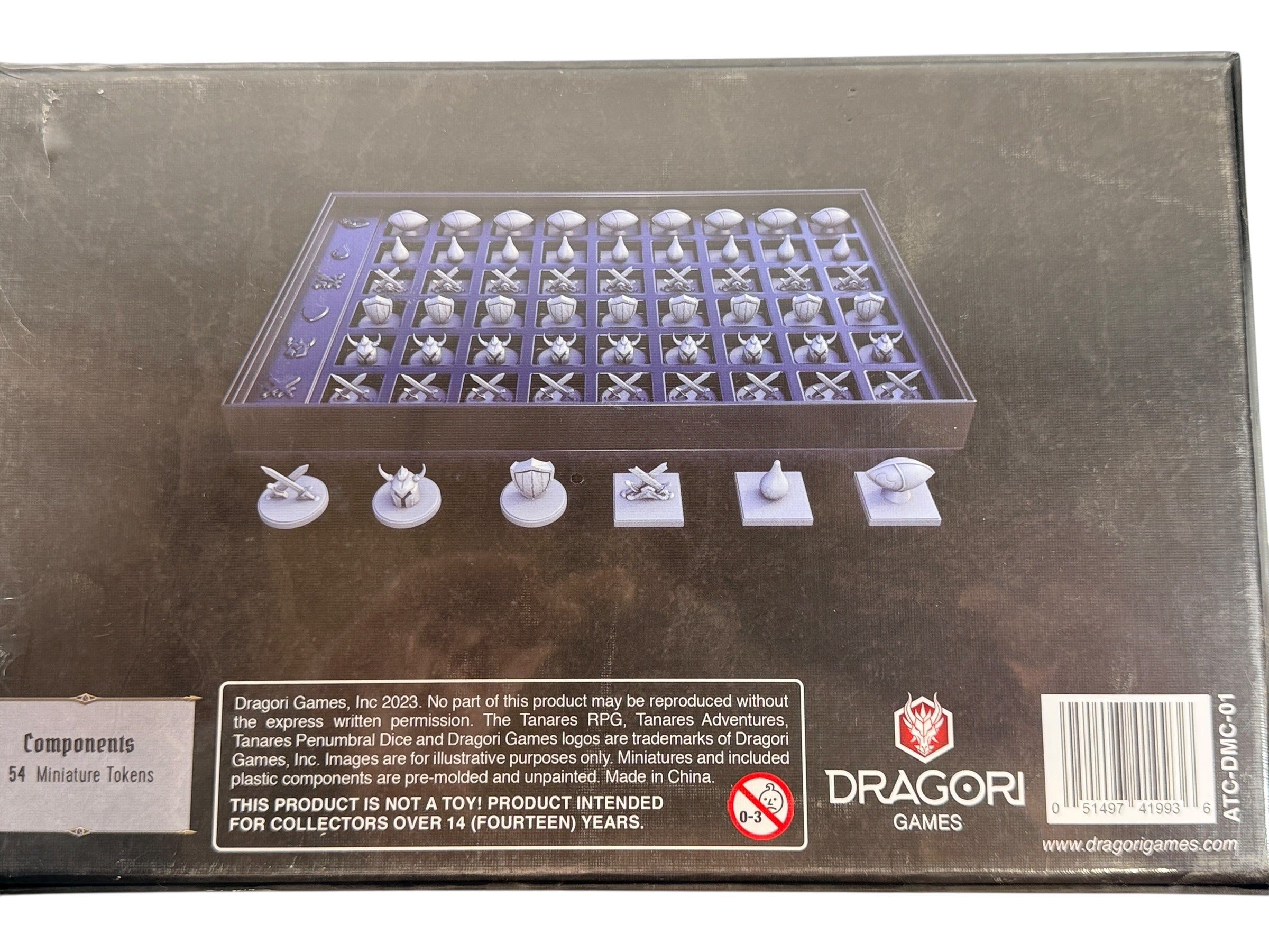 Jetons miniatures de luxe Tanares Adventures sous blister