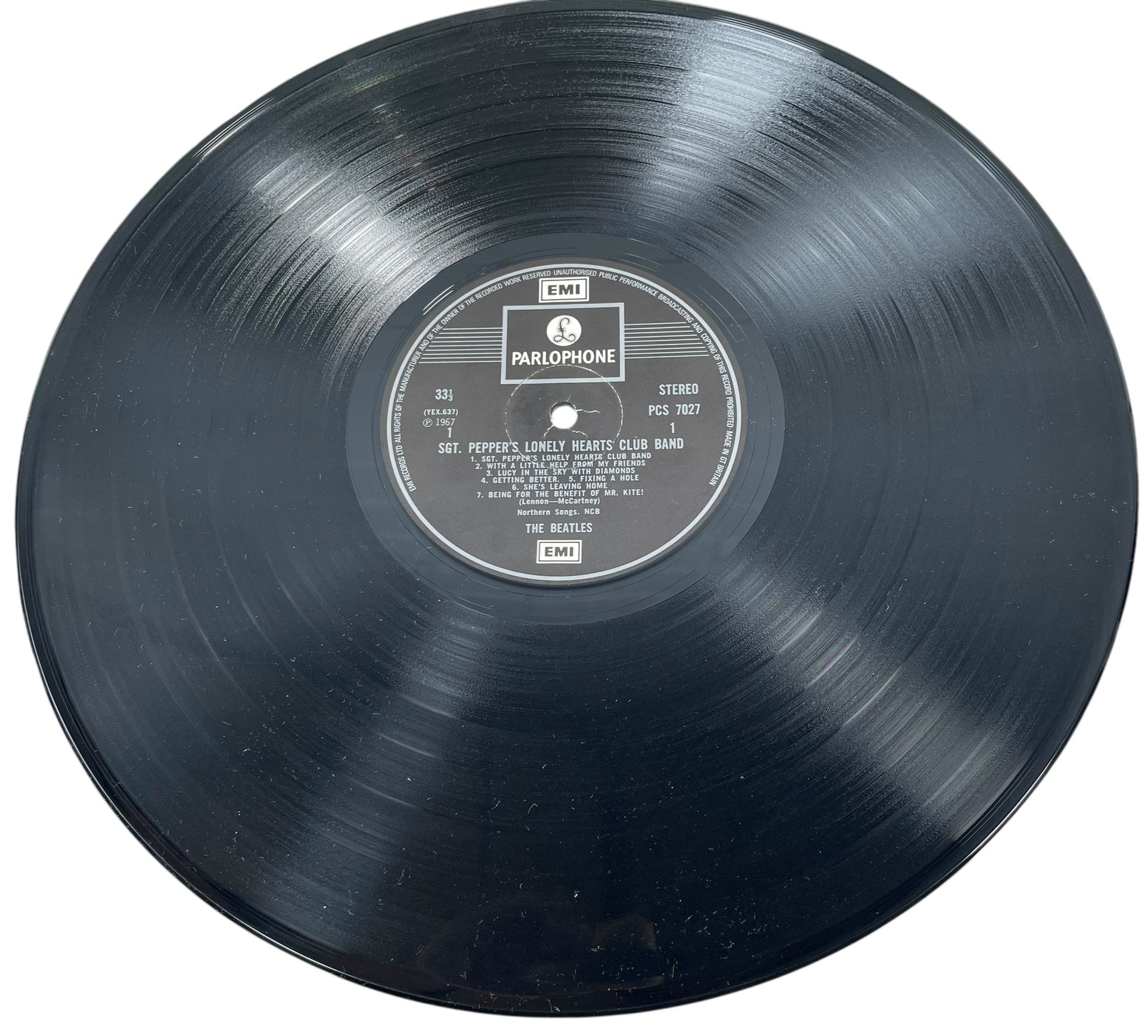 Beatles Sgt. Pepper – UK PCS 7027 Stereo 1967 (Worn Cover - F- ) Album VG
