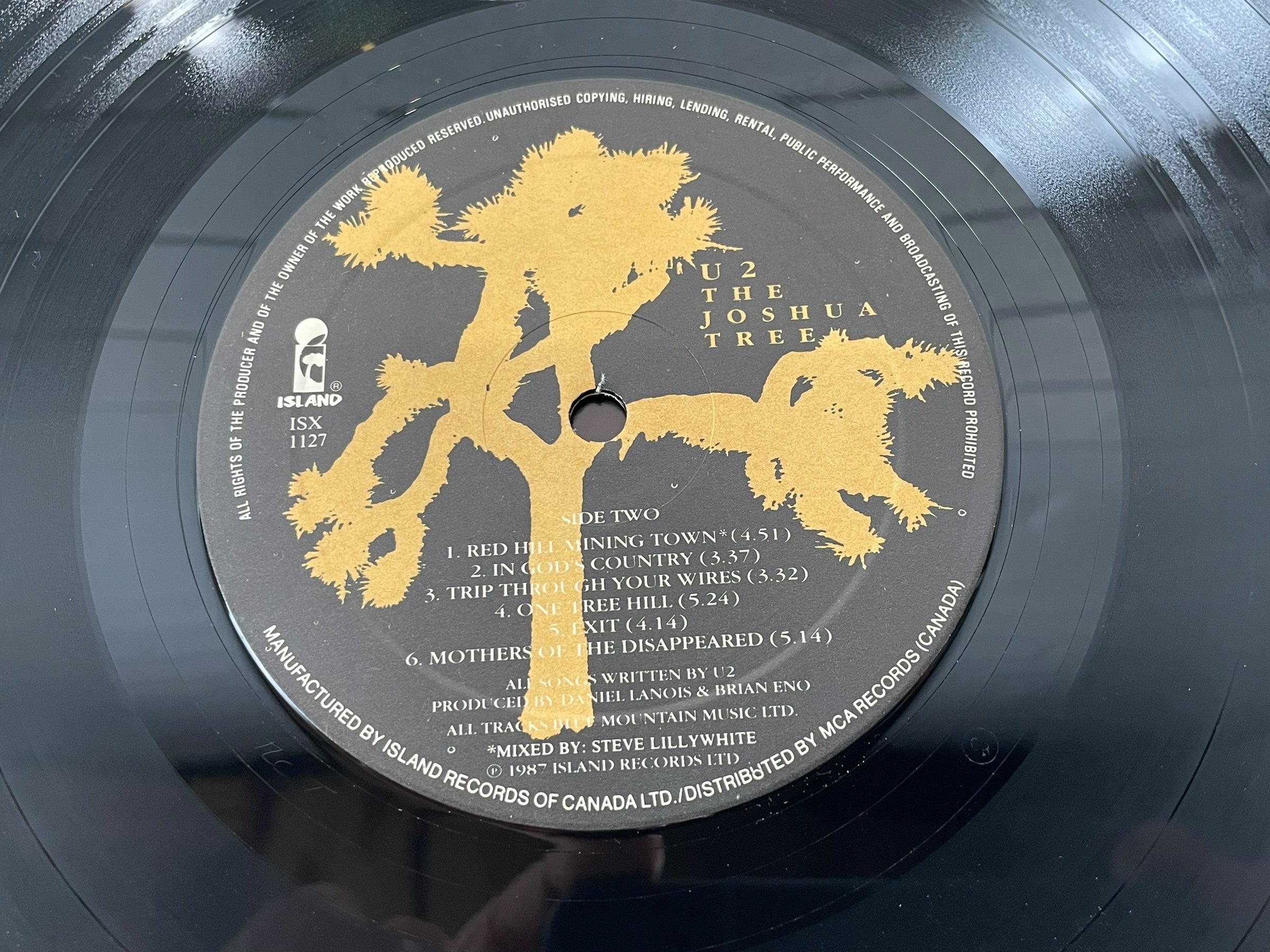 U2 – The Joshua Tree (1987, Canadian first pressing, ISX 1127