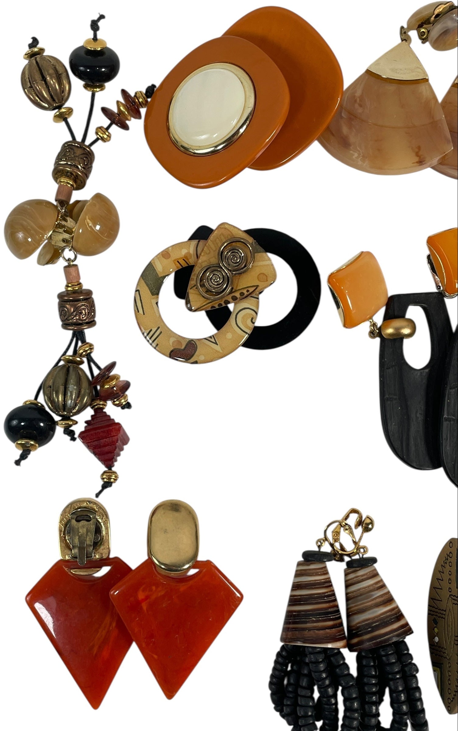 1980s–90s Statement Earrings Lot – 15 Bold Vintage Pairs