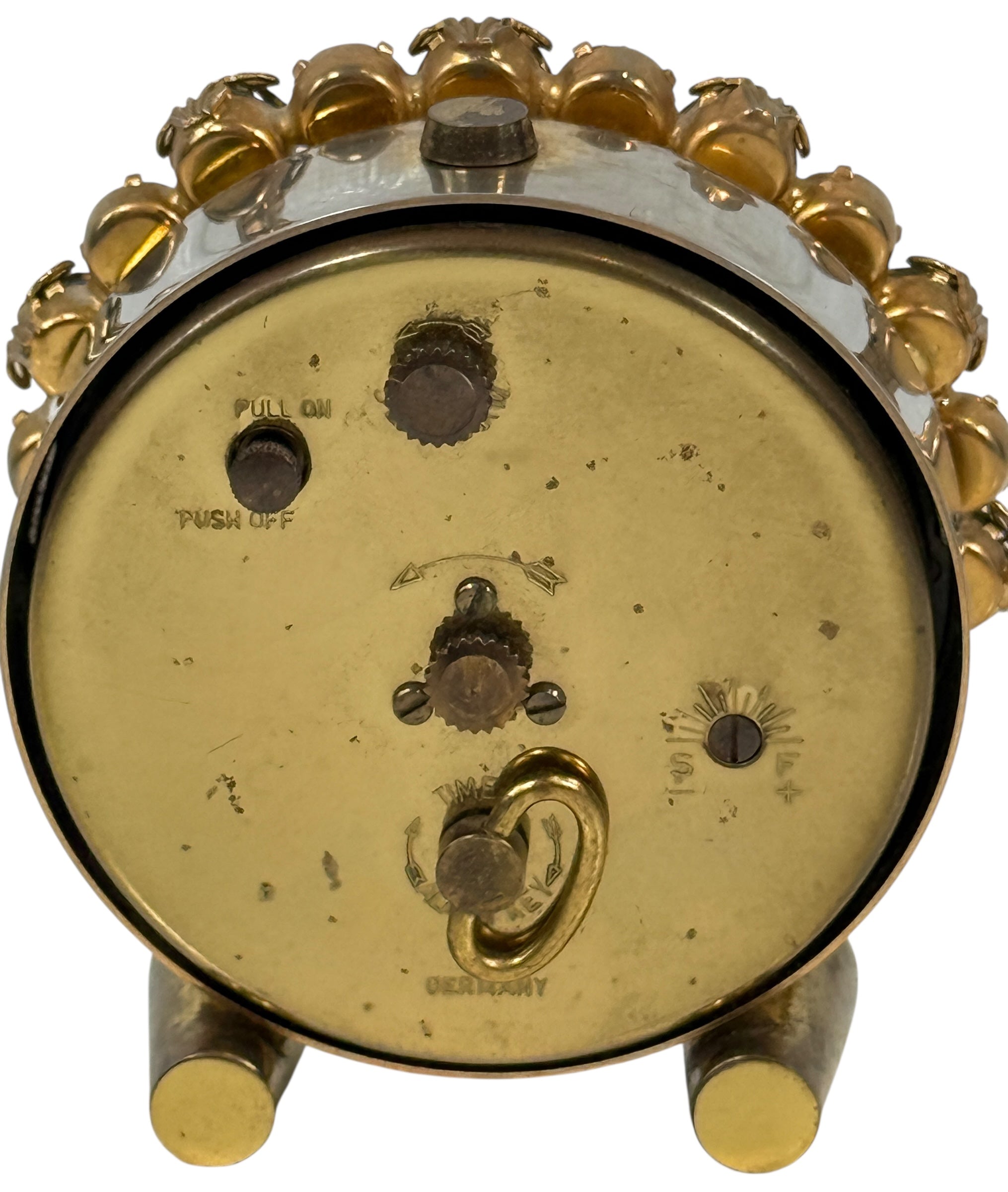 Réveil boudoir en strass bleu Phinney-Walker du milieu du siècle (Allemagne)