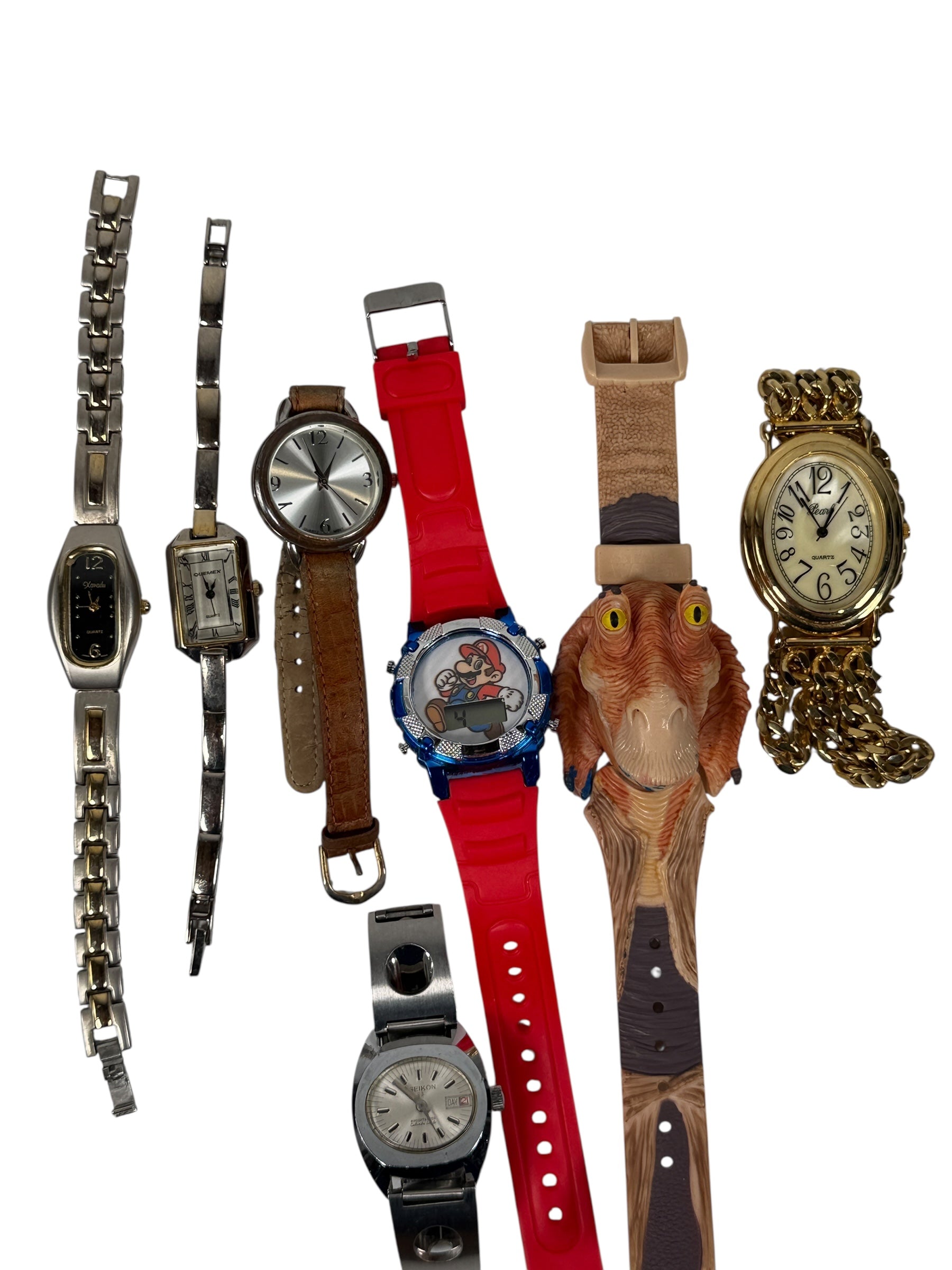 Lot of 7 Vintage & Novelty Watches – Parts/Repair, As-Is