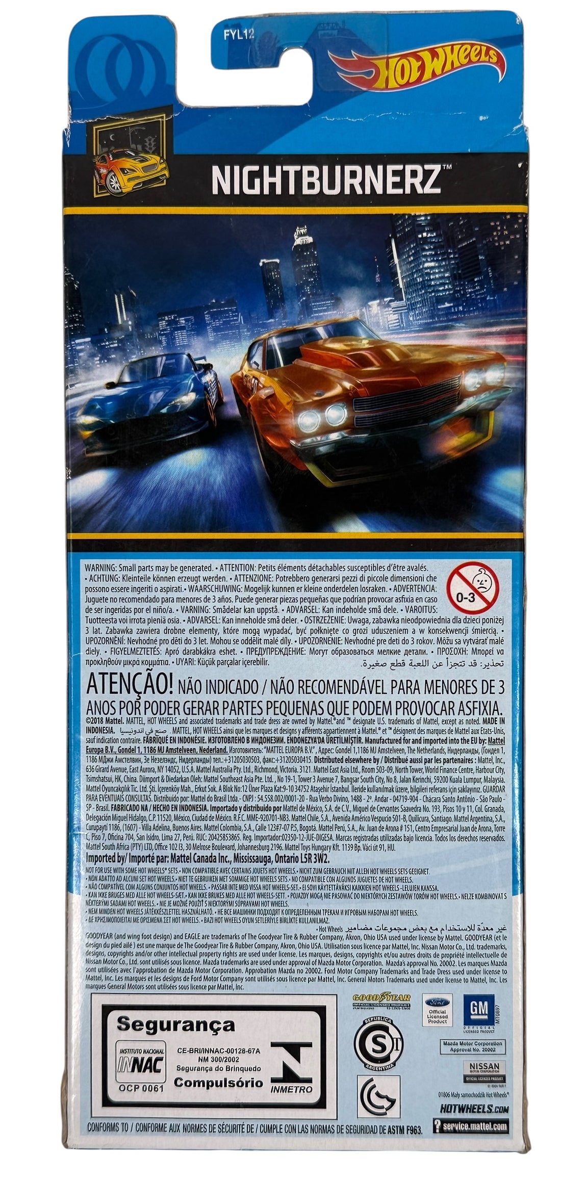 Hot Wheels Nightburnerz 5-Pack – Mint Sealed, JDM Edition 2018