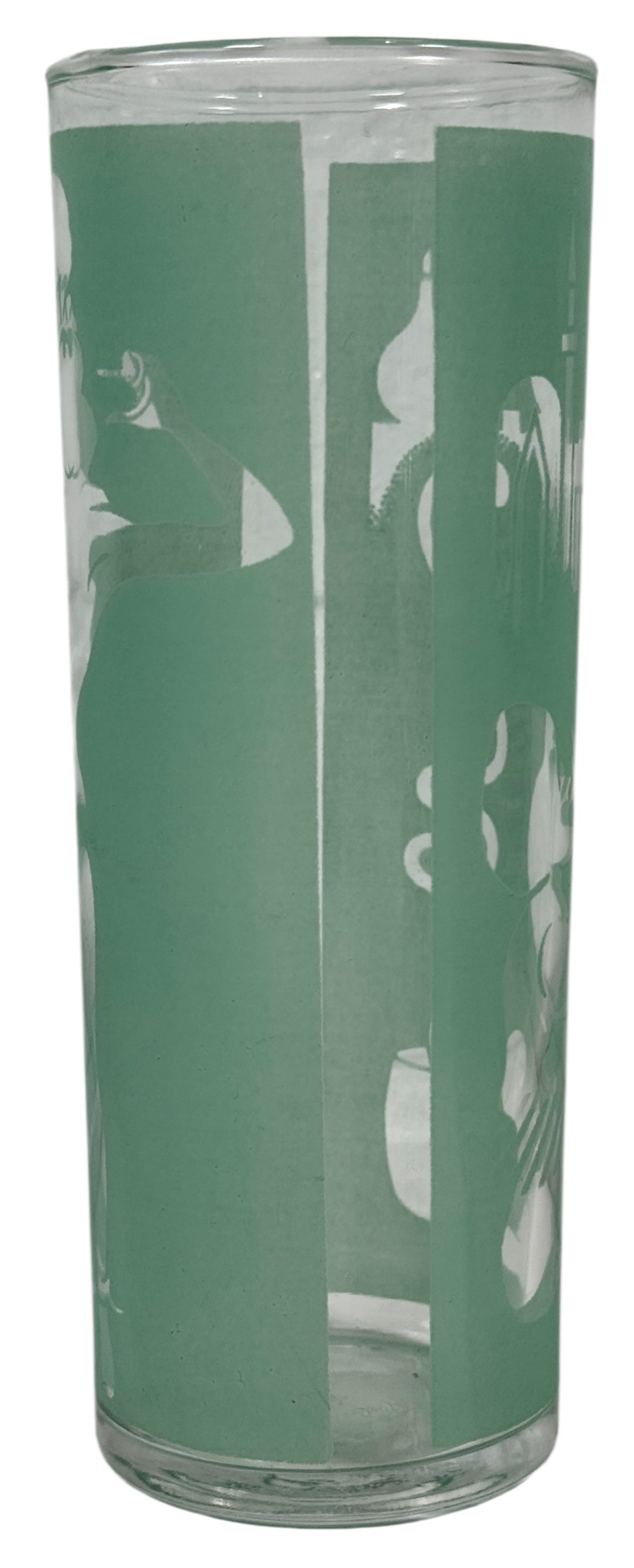 Vintage Arabian Hi Ball Glasses – Set of 4 Belly Dancer & Snake Charmer