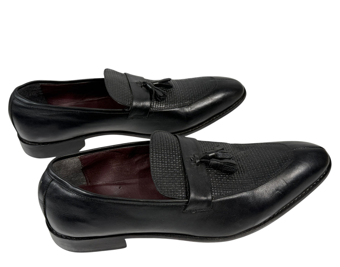 J.M. Weston Tassel Loafers – Black Leather EU 46 (Made in France)