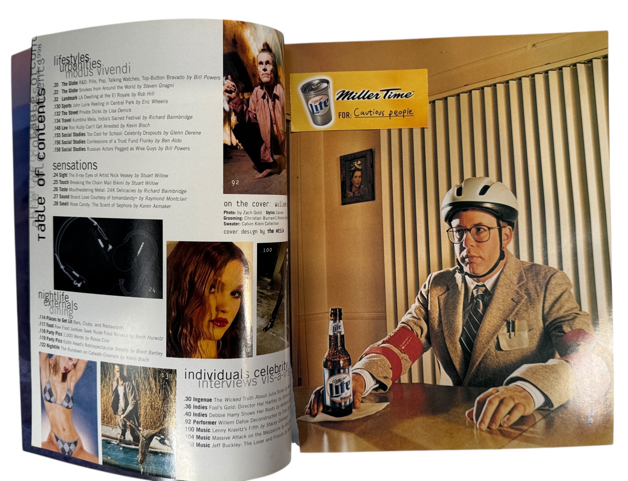 Black Book Magazine Summer 1998 – Willem Dafoe Cover Issue