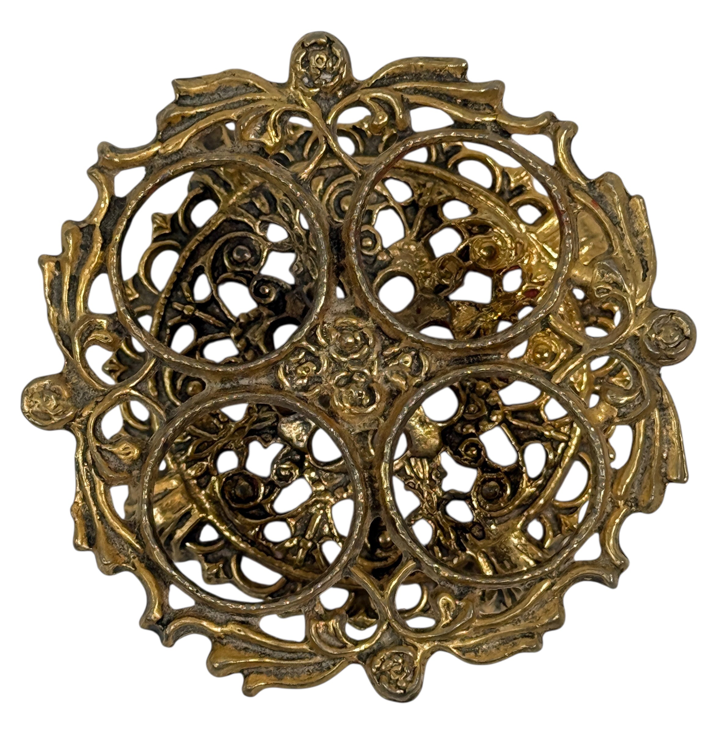 Porte-rouge à lèvres vintage Melba Rose – Support de coiffeuse plaqué or