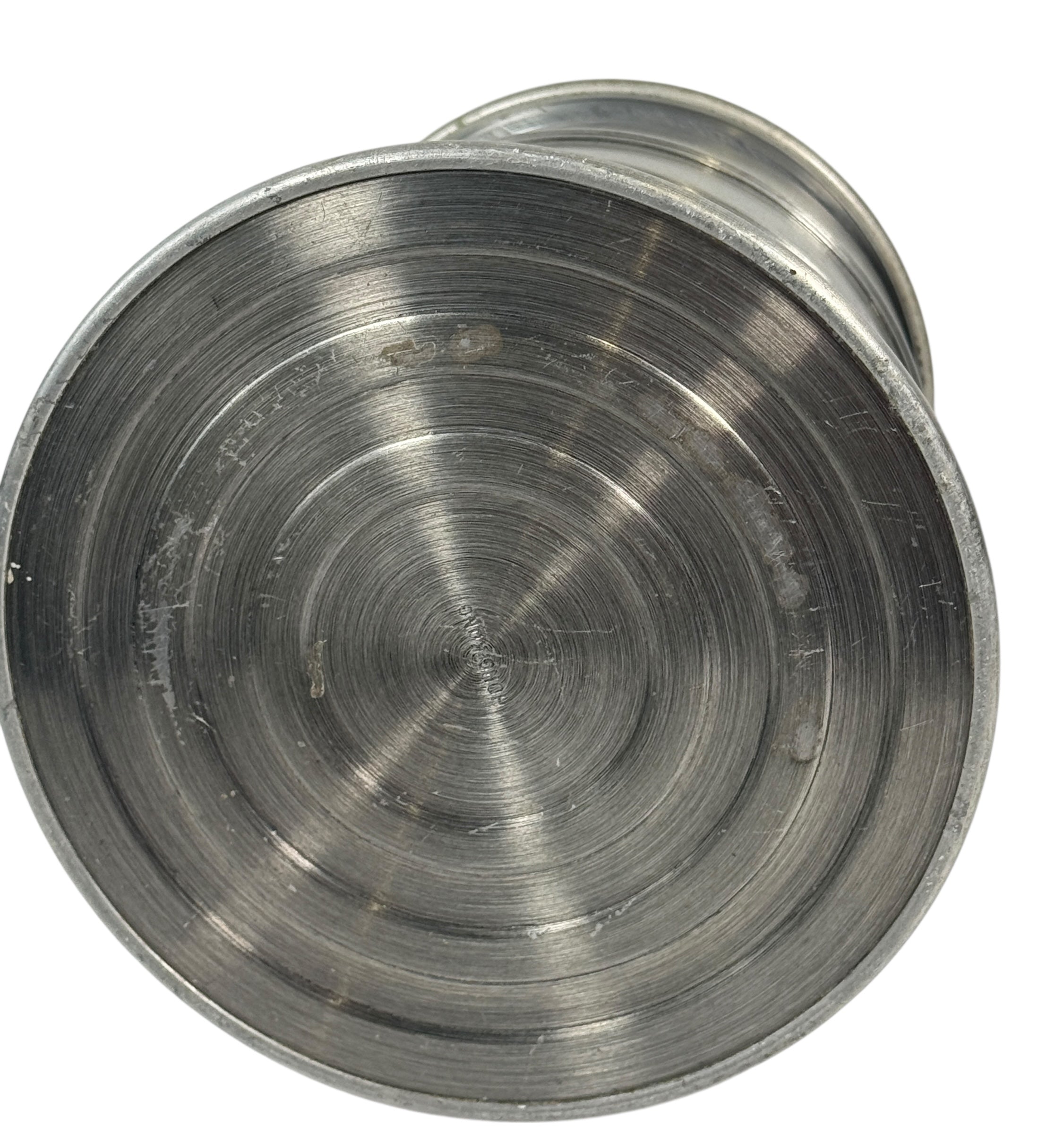 Chope à bière vintage en étain – Chope à couvercle et doublure en céramique, Hong Kong