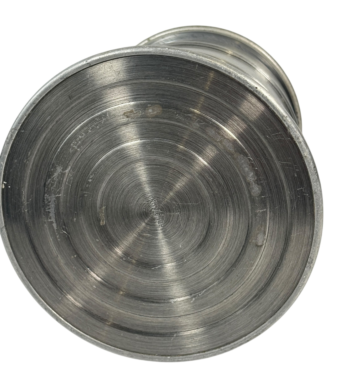 Chope à bière vintage en étain – Chope à couvercle et doublure en céramique, Hong Kong