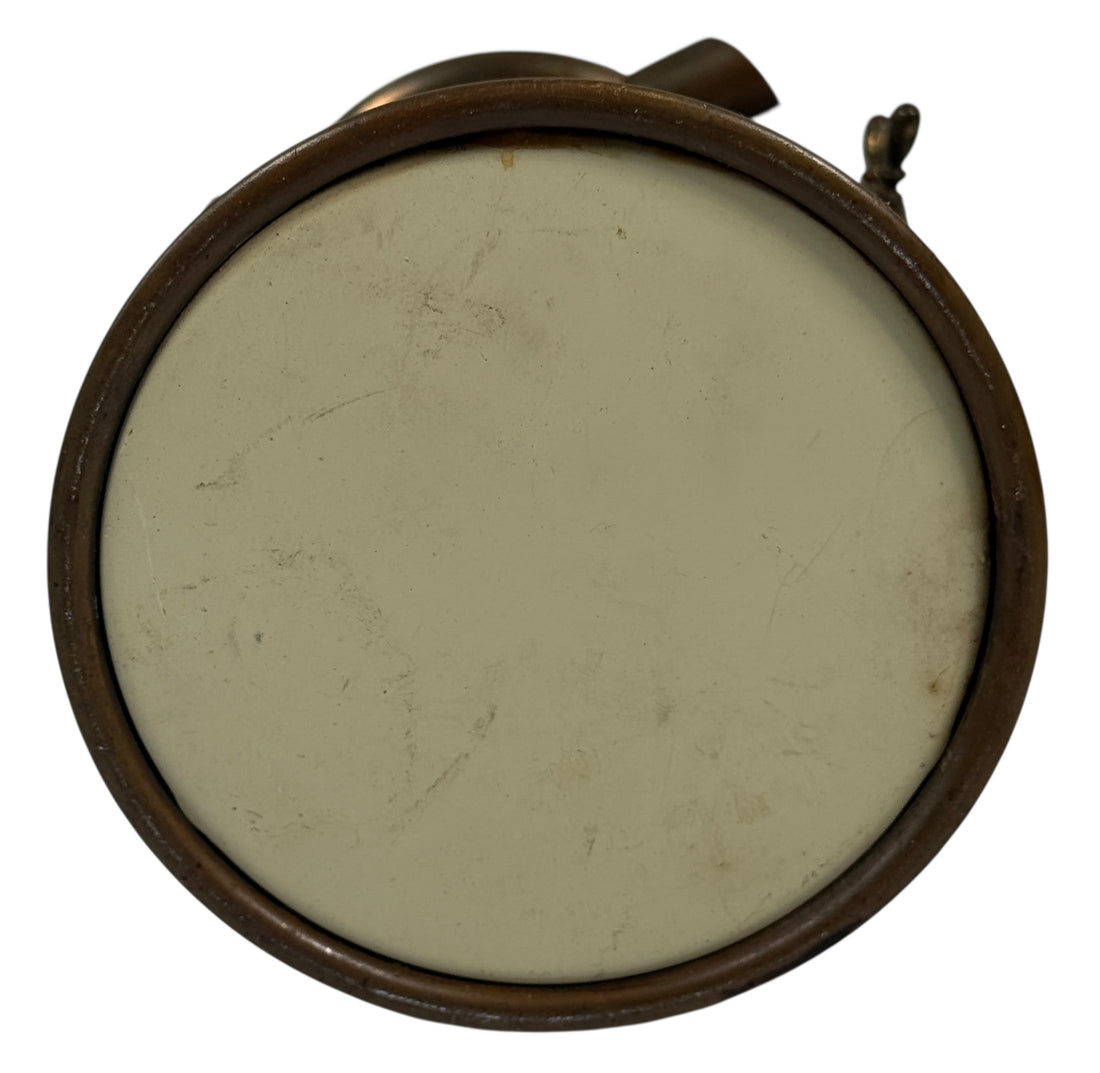 Cendrier vintage en laiton en forme de roue de bateau – Plateau rotatif nautique