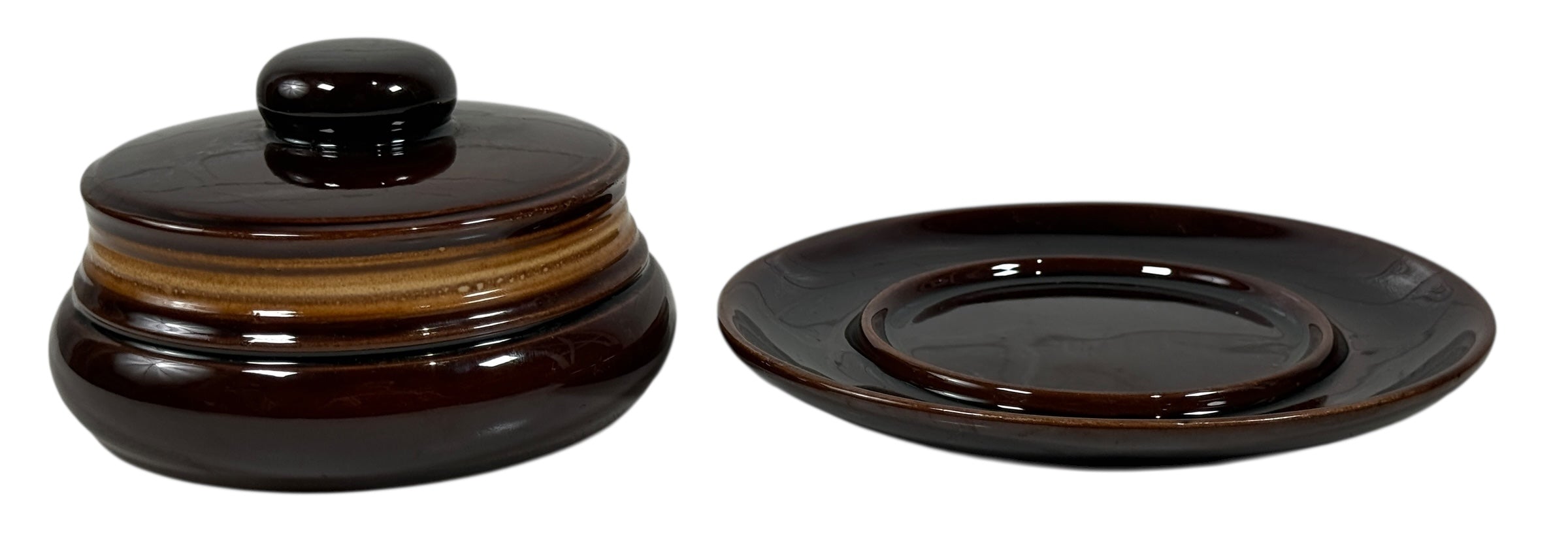 Vintage Beauceware 2074 Brown Drip Covered Dish – Made in Canada