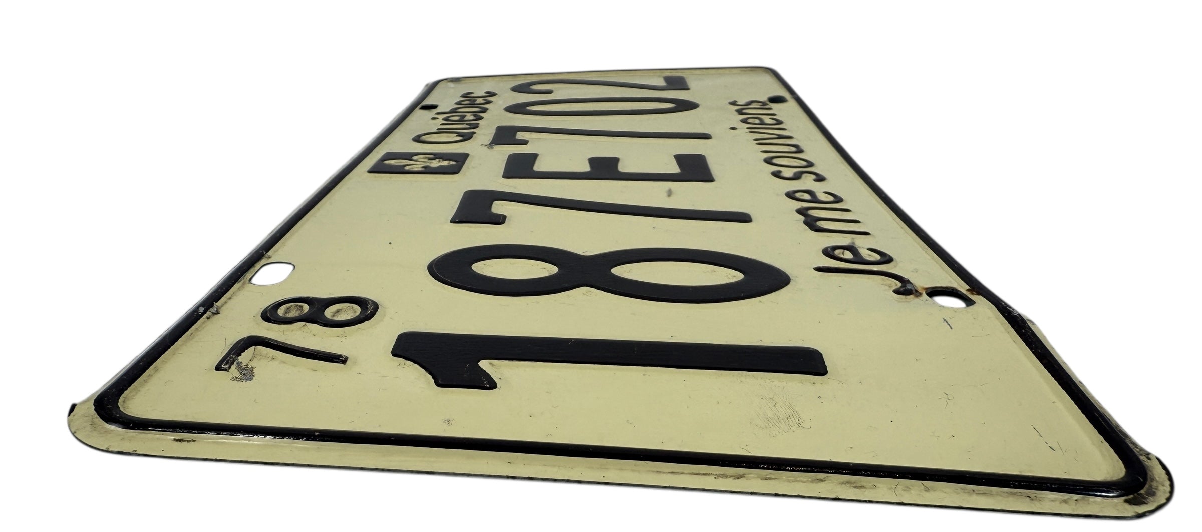 Vintage 1978 Québec Licence Plate – “Je me souviens” – Authentic Passenger Car Plate