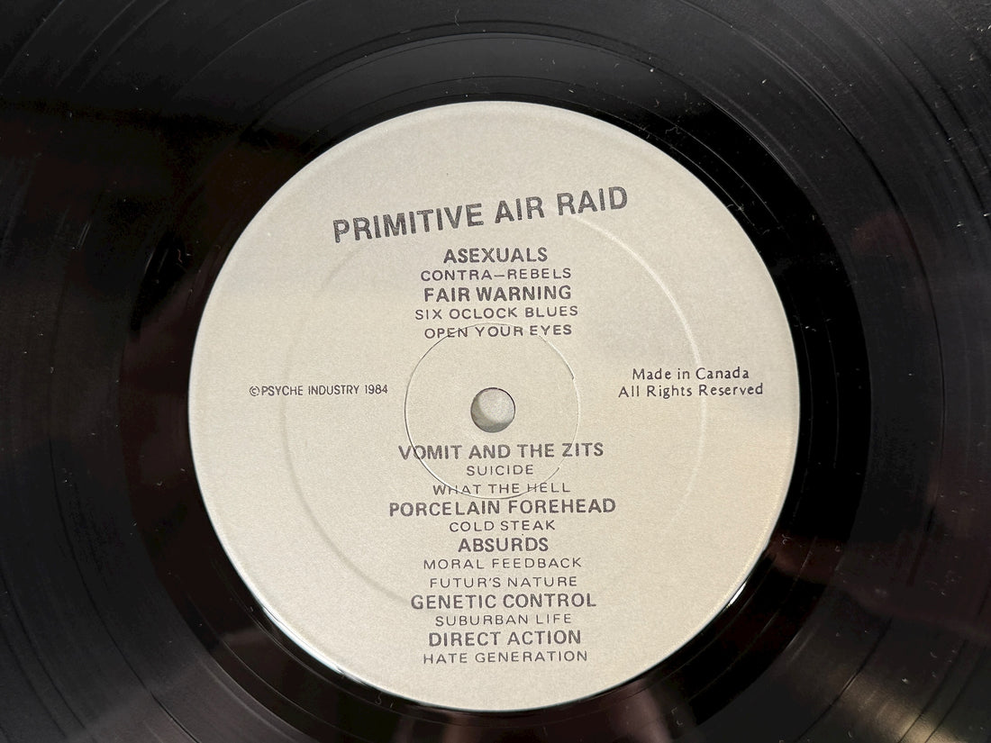 Primitive Air-Raid – Montreal Punk Compilation 1984 LPm NM Album - NM Cover