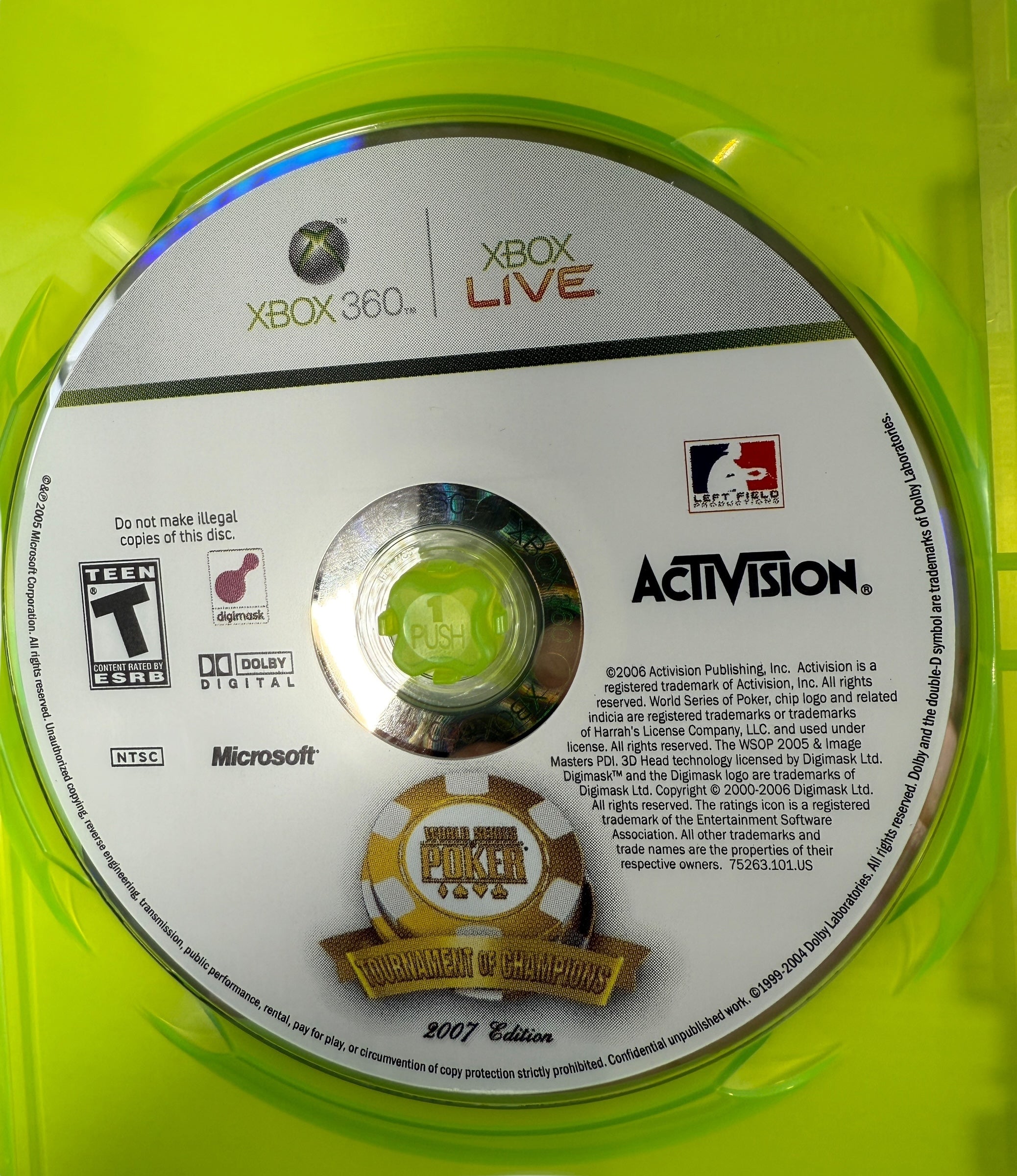 Xbox 360 World Series of Poker Tournament of Champions 2007