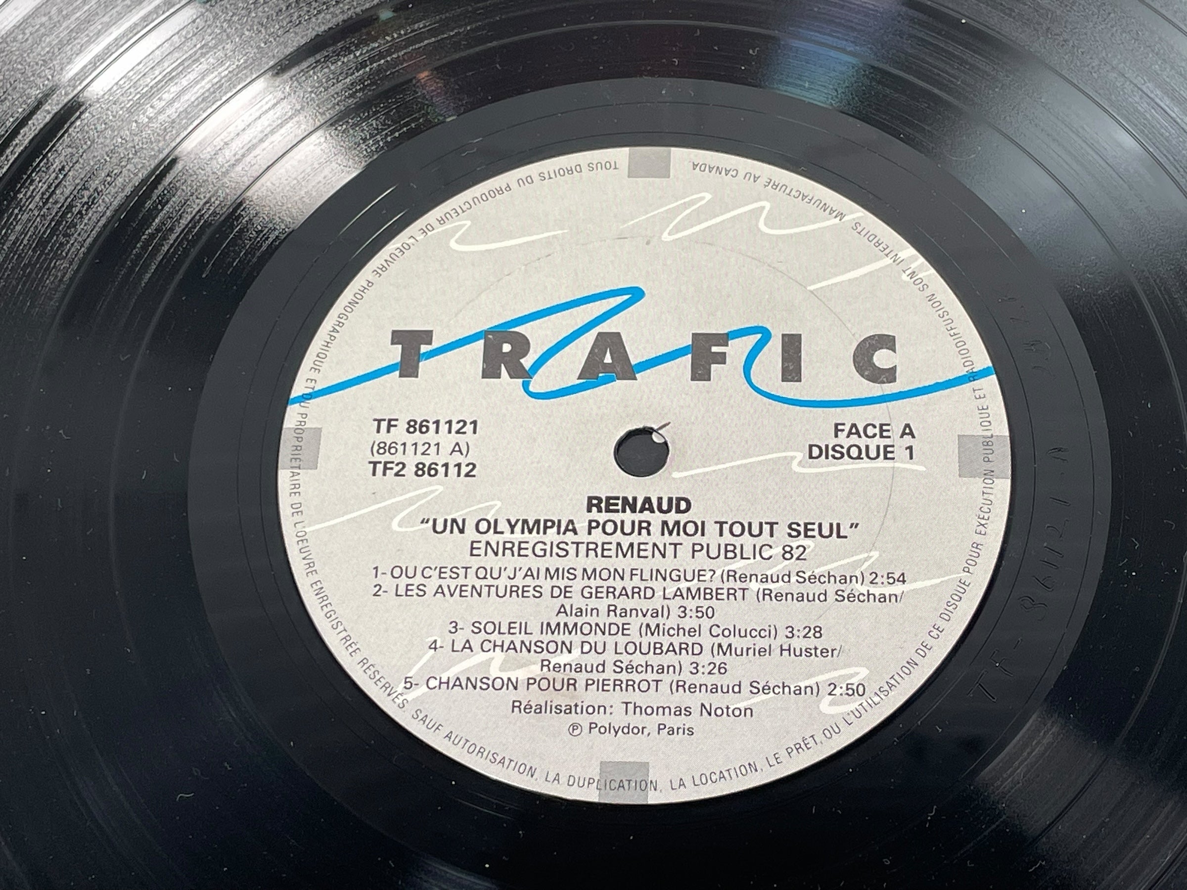 Renaud – Un Olympia Pour Moi Tout Seul (1982, 2xLP Gatefold)