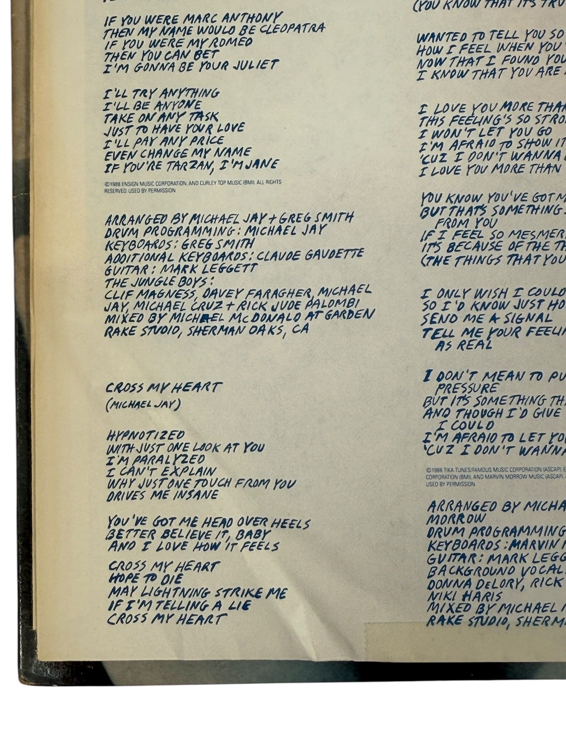 1988 Martika Debut LP – Toy Soldiers – Columbia C 44290 (Canada) Album: VG , G