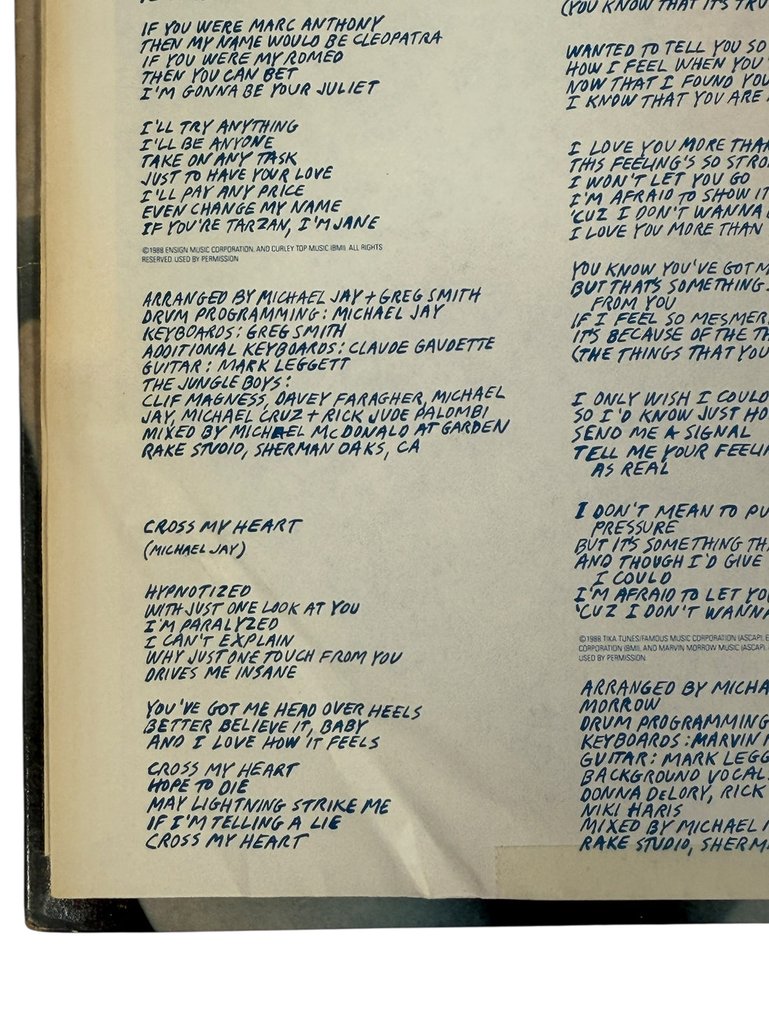 1988 Martika Debut LP – Toy Soldiers – Columbia C 44290 (Canada) Album: VG , G