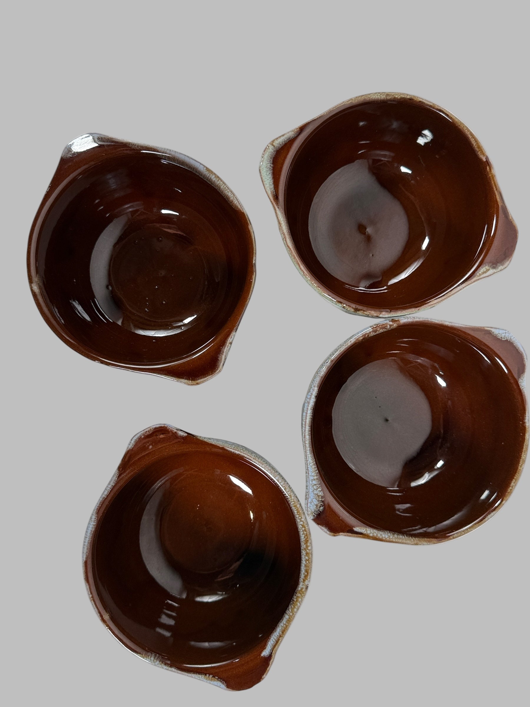 Vintage Japanese Stoneware Soup/Chili Bowls – Set of 4