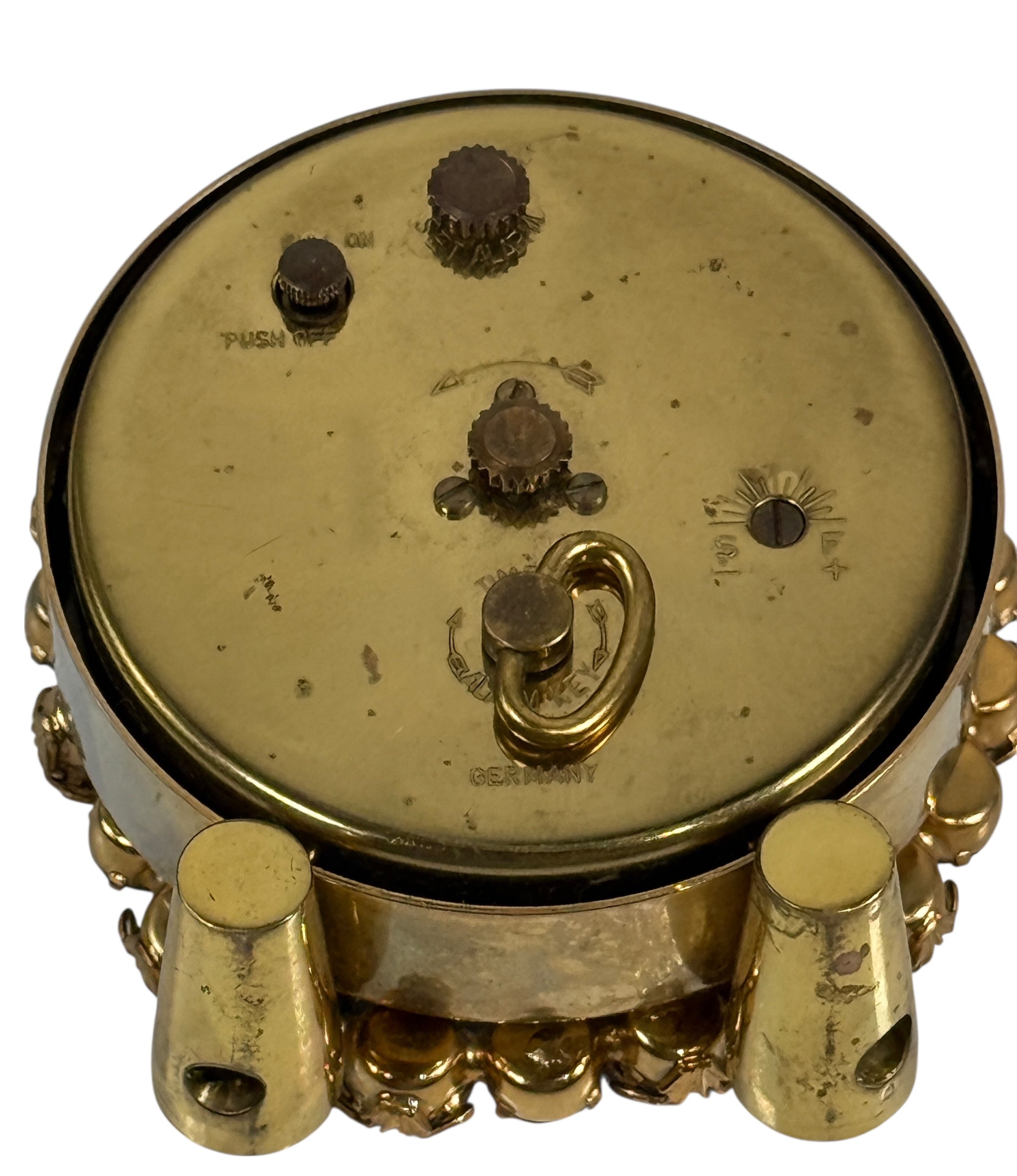 Réveil boudoir en strass bleu Phinney-Walker du milieu du siècle (Allemagne)