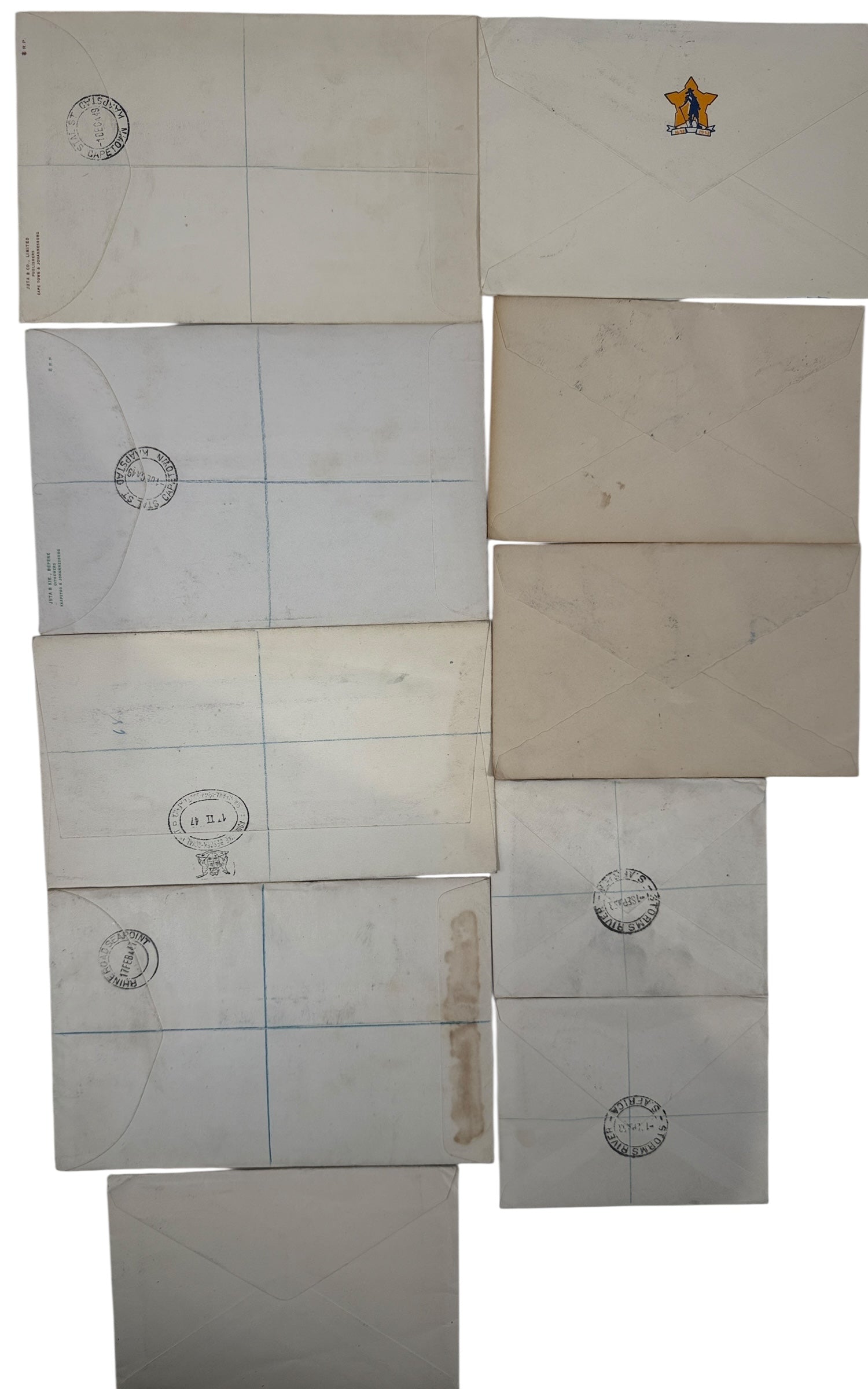 South Africa First Day Covers Lot – 1947–1955 Historical Set