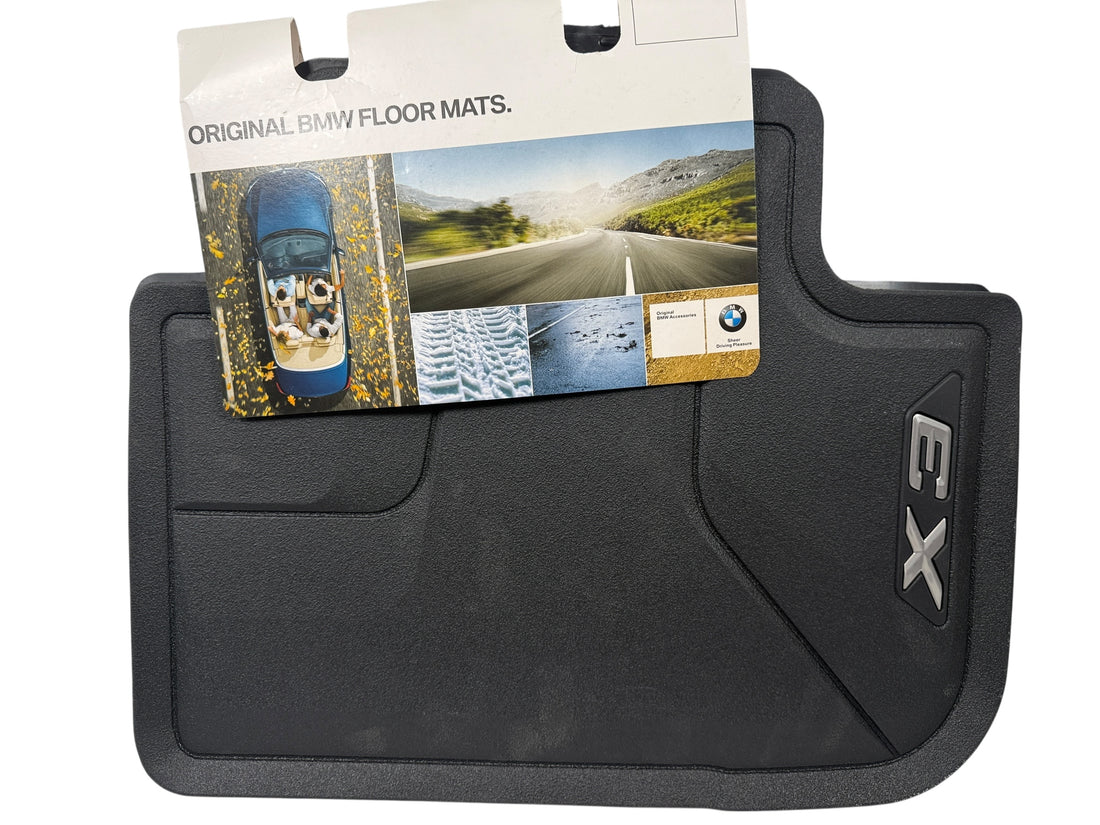 BMW X3 OEM Rubber Floor Mats – All-Weather 4-Piece Set - NEW