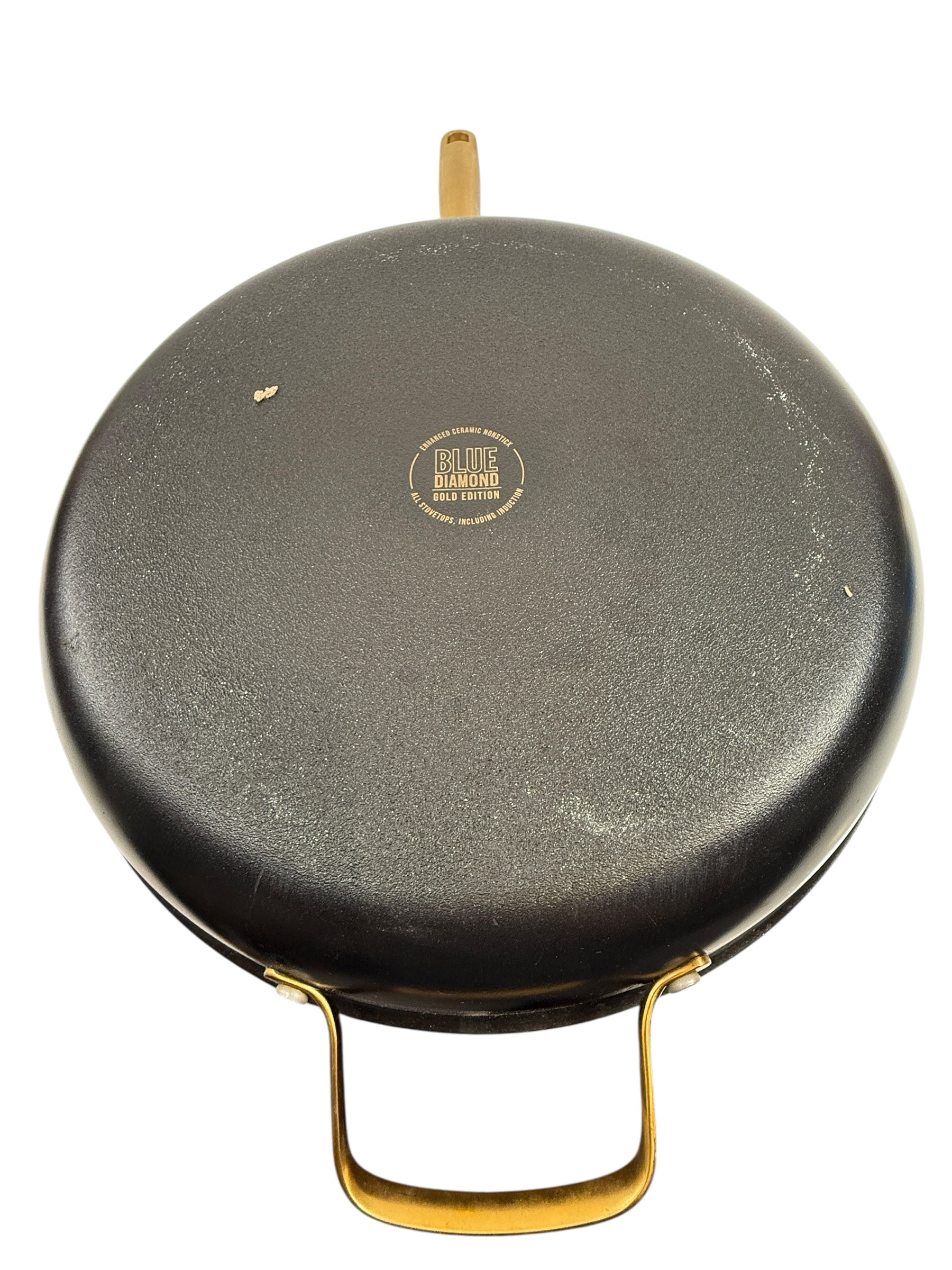 14″ Blue Diamond Nonstick Frying Pan – Diamond Infused, Helper Handle