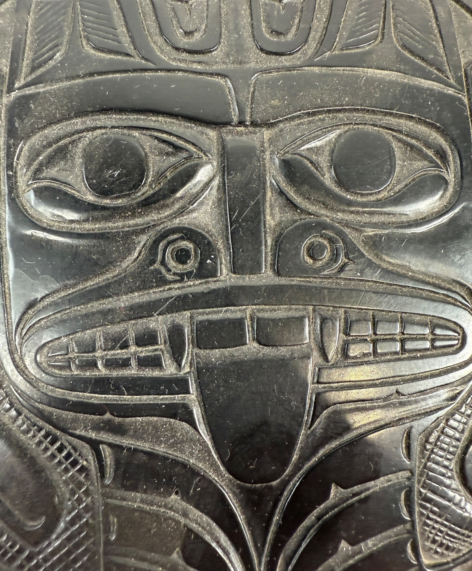 Pearlite Canada Tiki Carved Trinket Box – Handcrafted Vintage