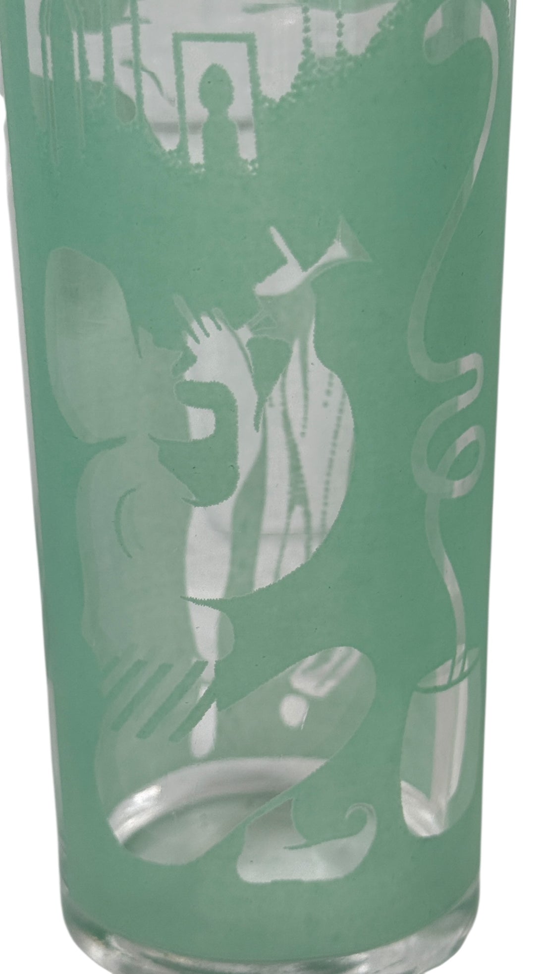 Vintage Arabian Hi Ball Glasses – Set of 4 Belly Dancer & Snake Charmer