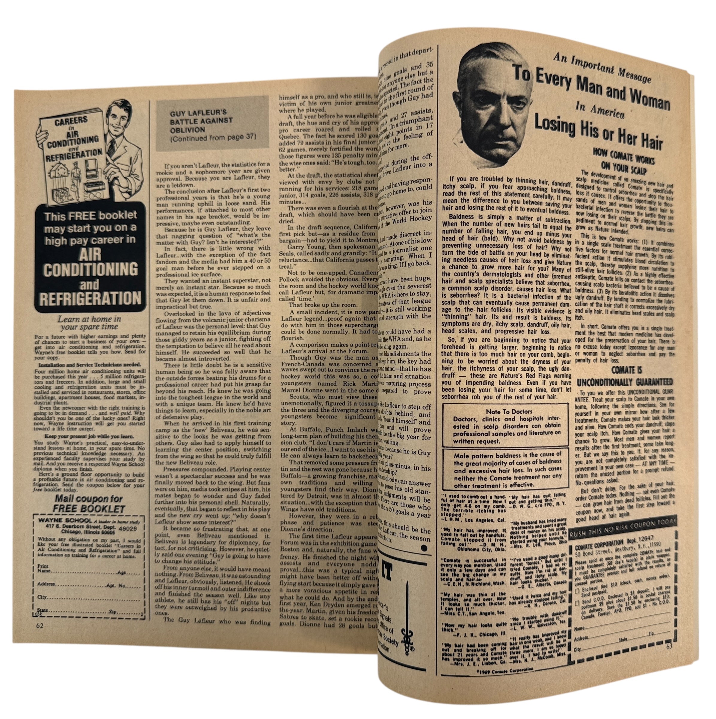 1974 Super Sports Magazine – Bobby Orr Cover,  & Guy Lafleur Article