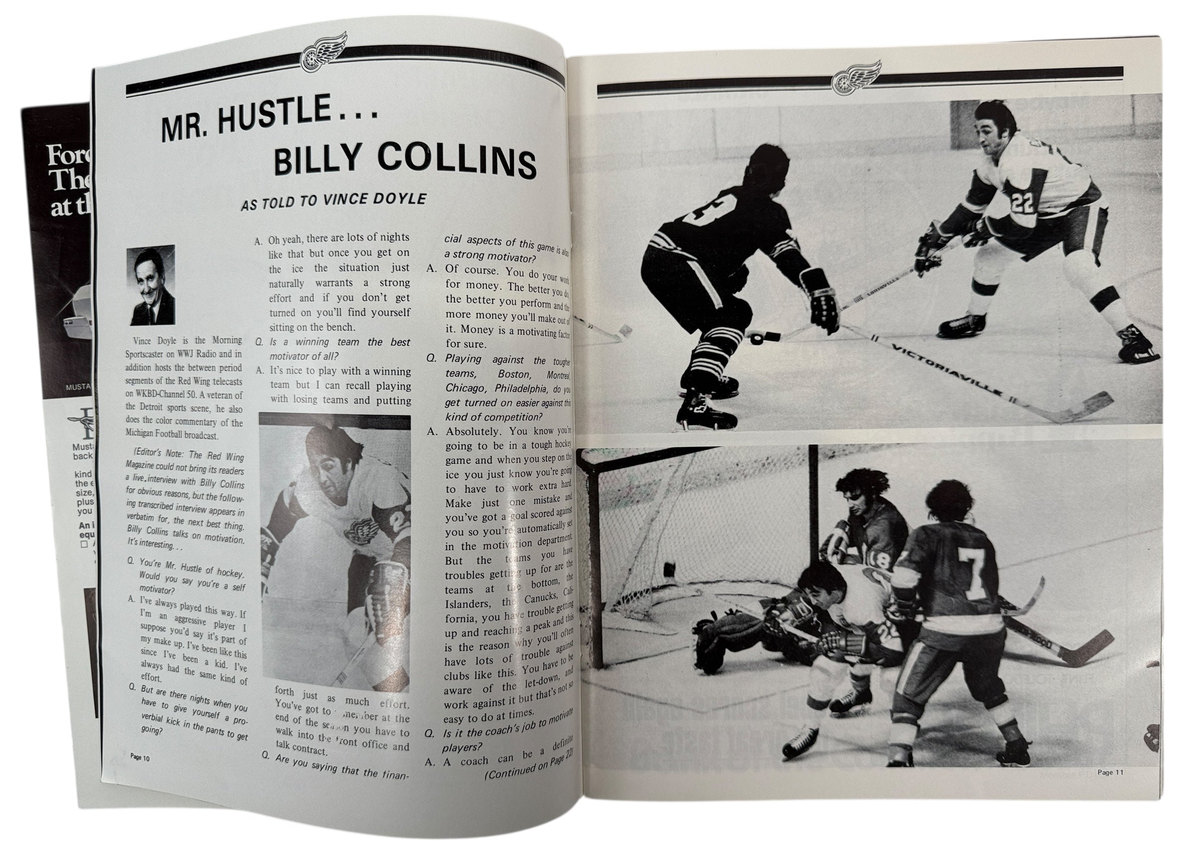 1973 NHL Goal Magazine – Red Wings vs Sabres, Dec 31