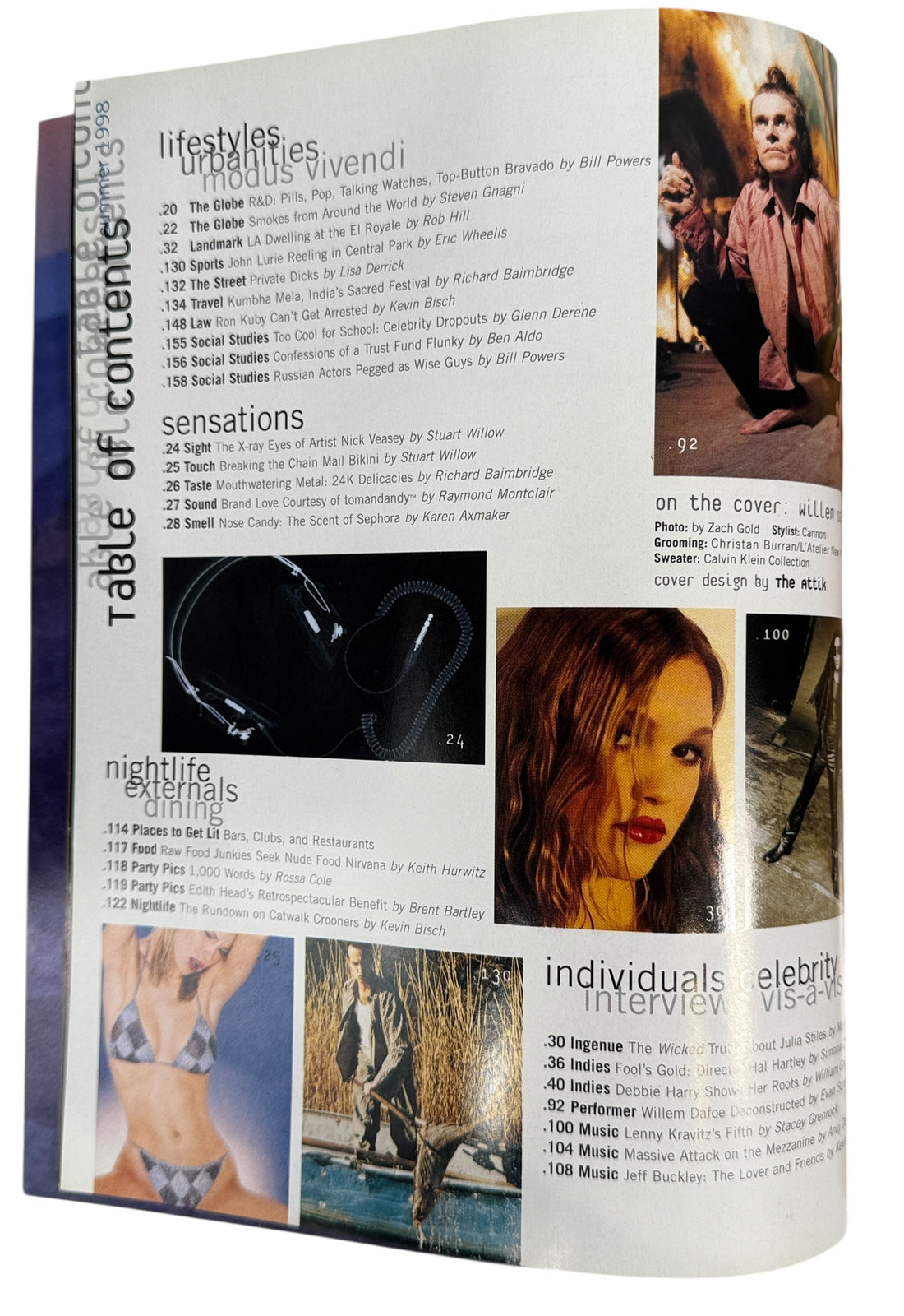 Black Book Magazine Summer 1998 – Willem Dafoe Cover Issue