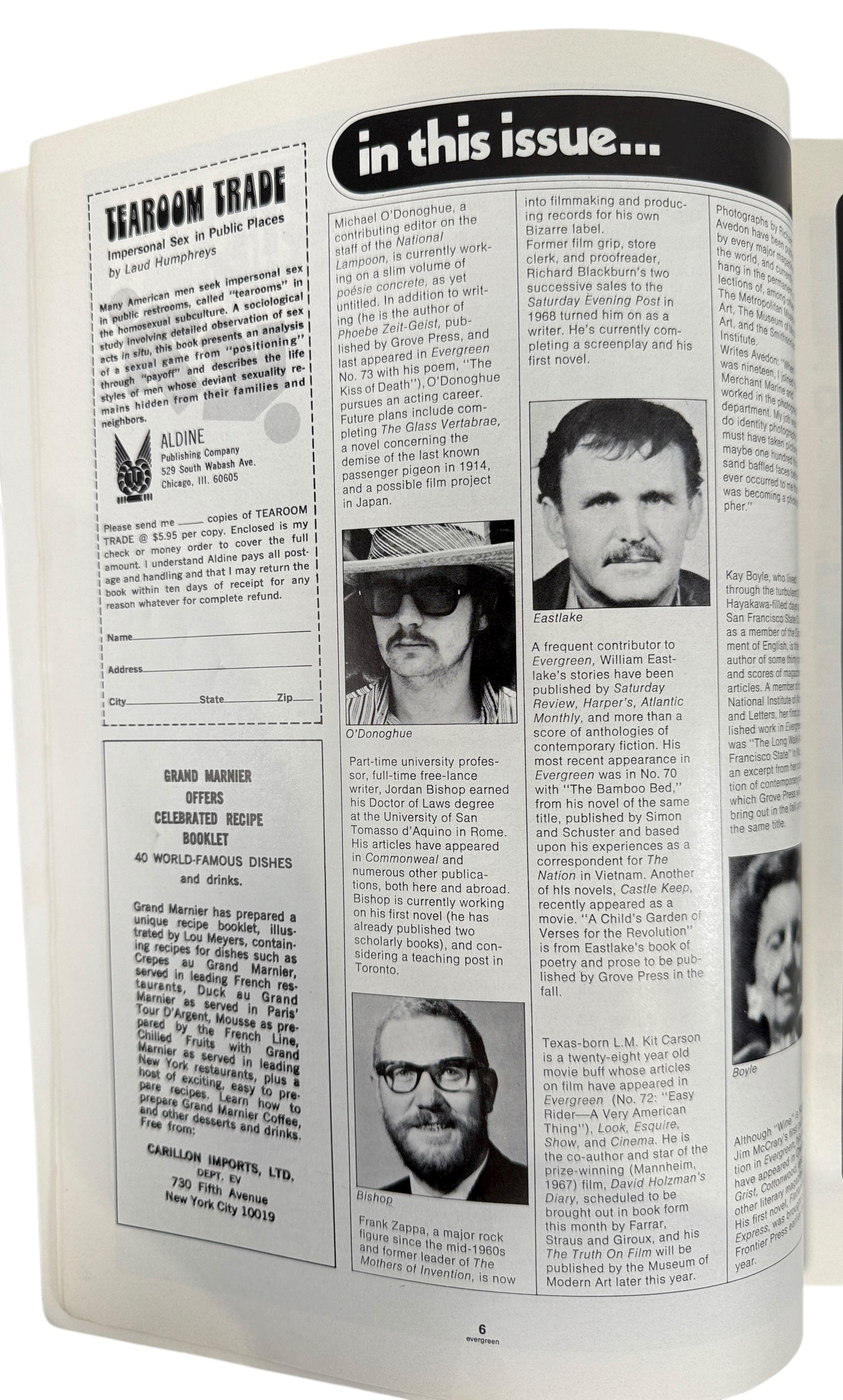 Evergreen Review - August 1970, Allen Ginsberg,  Issue # 81