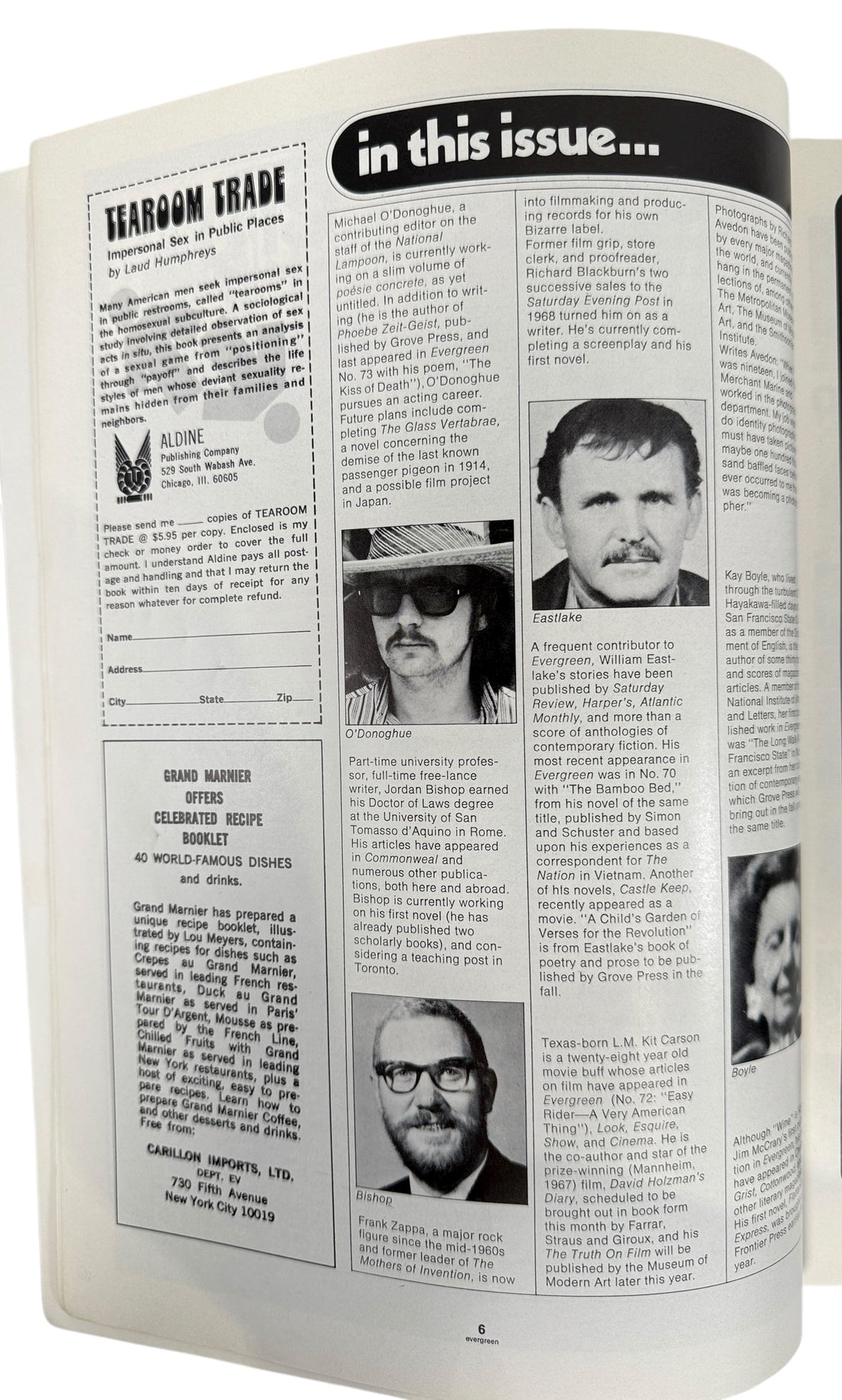 Evergreen Review - August 1970, Allen Ginsberg,  Issue # 81