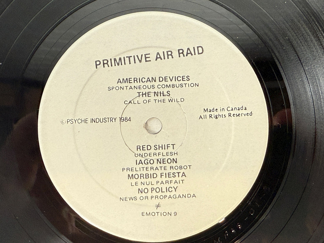 Primitive Air-Raid – Montreal Punk Compilation 1984 LPm NM Album - NM Cover