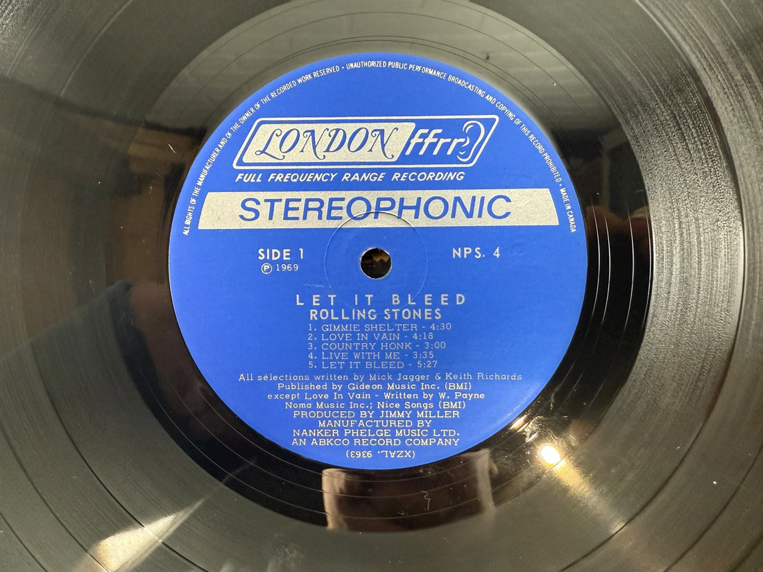 Rolling Stones Let It Bleed 1969 Canadian London NPS-4 LP