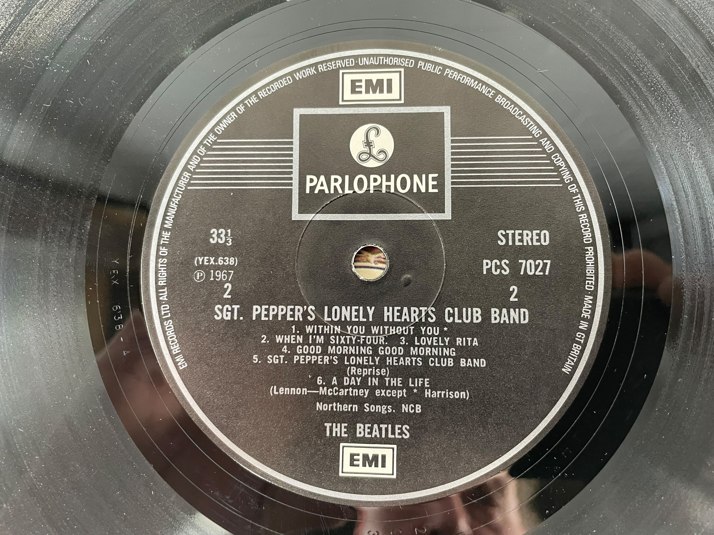 Beatles Sgt. Pepper – UK PCS 7027 Stereo 1967 (Worn Cover - F- ) Album VG