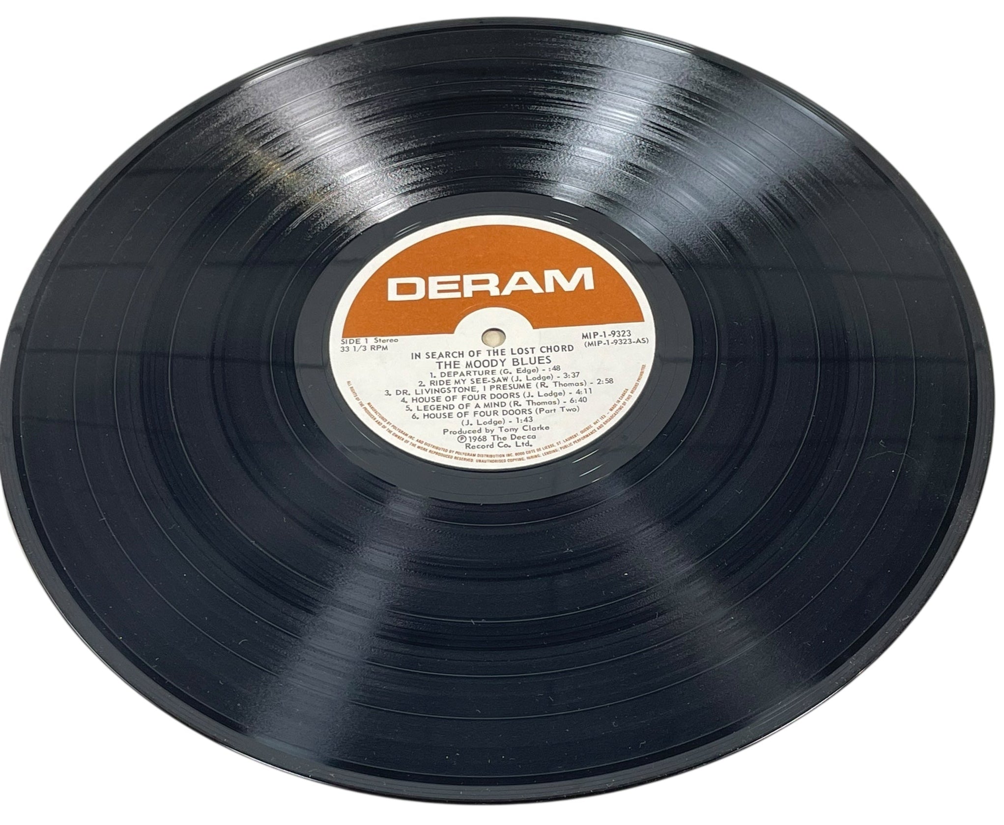 The Moody Blues – À la recherche de l'accord perdu (Pressage canadien 1968, Deram MIP-1-9323,