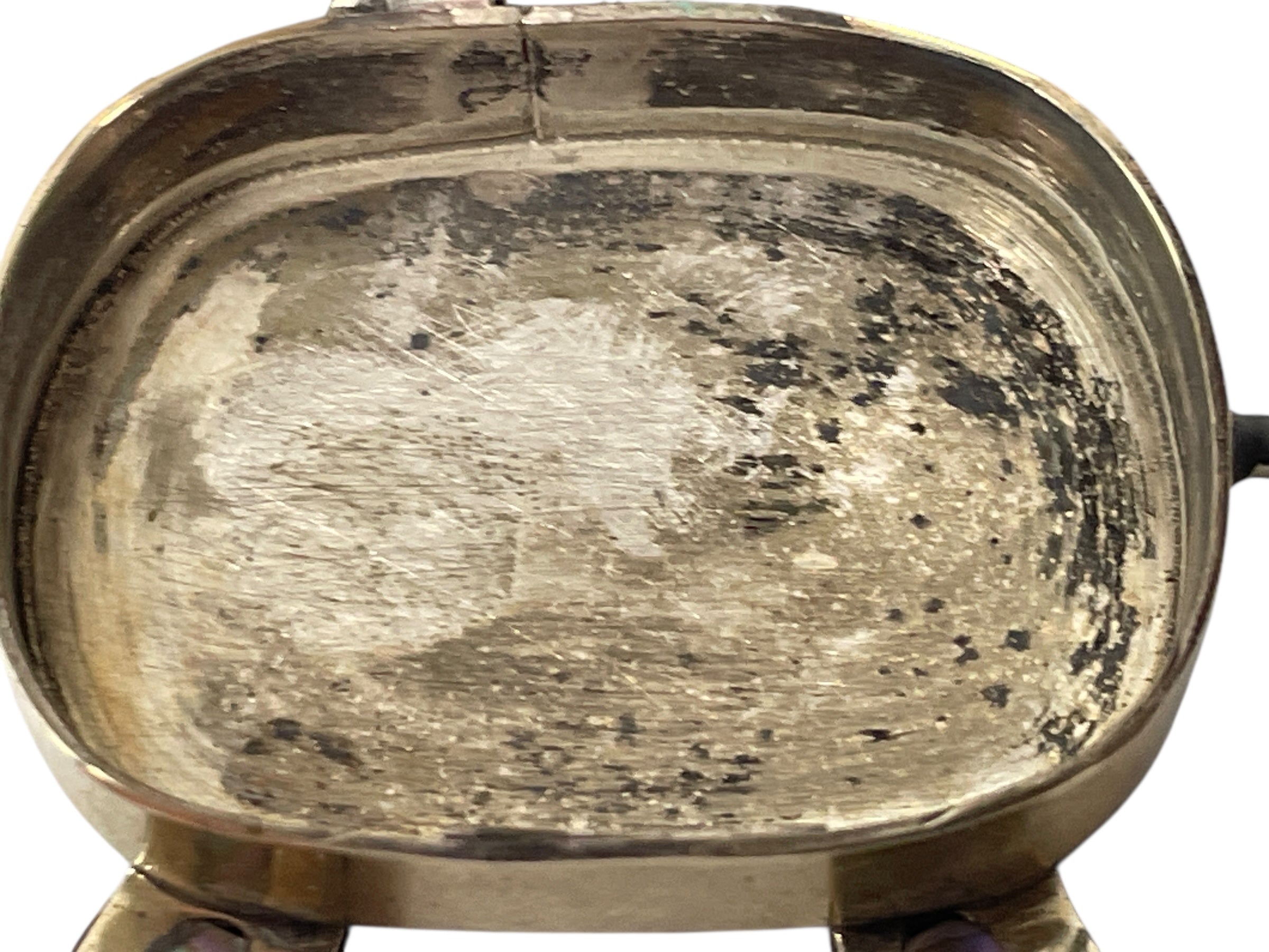 Small Turtle Box – Silver & Abalone Shell, Mexico – 7 × 4.5 cm