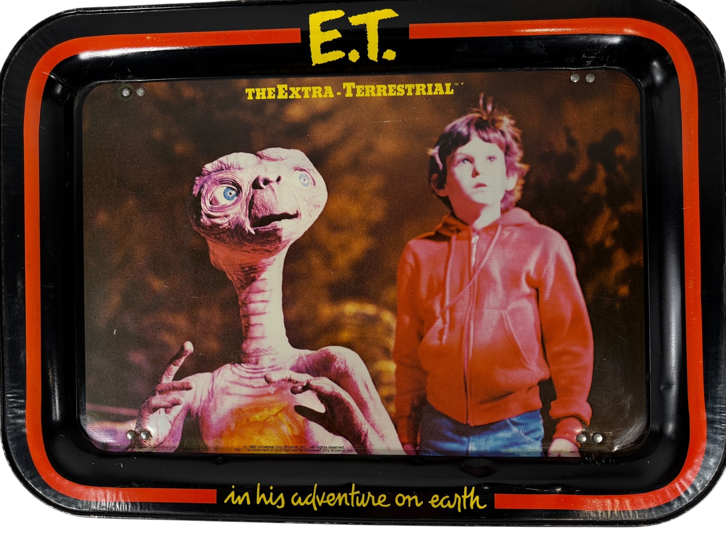 1980s E.T. Metal Collapsible TV Dinner Tray – Vintage 1982